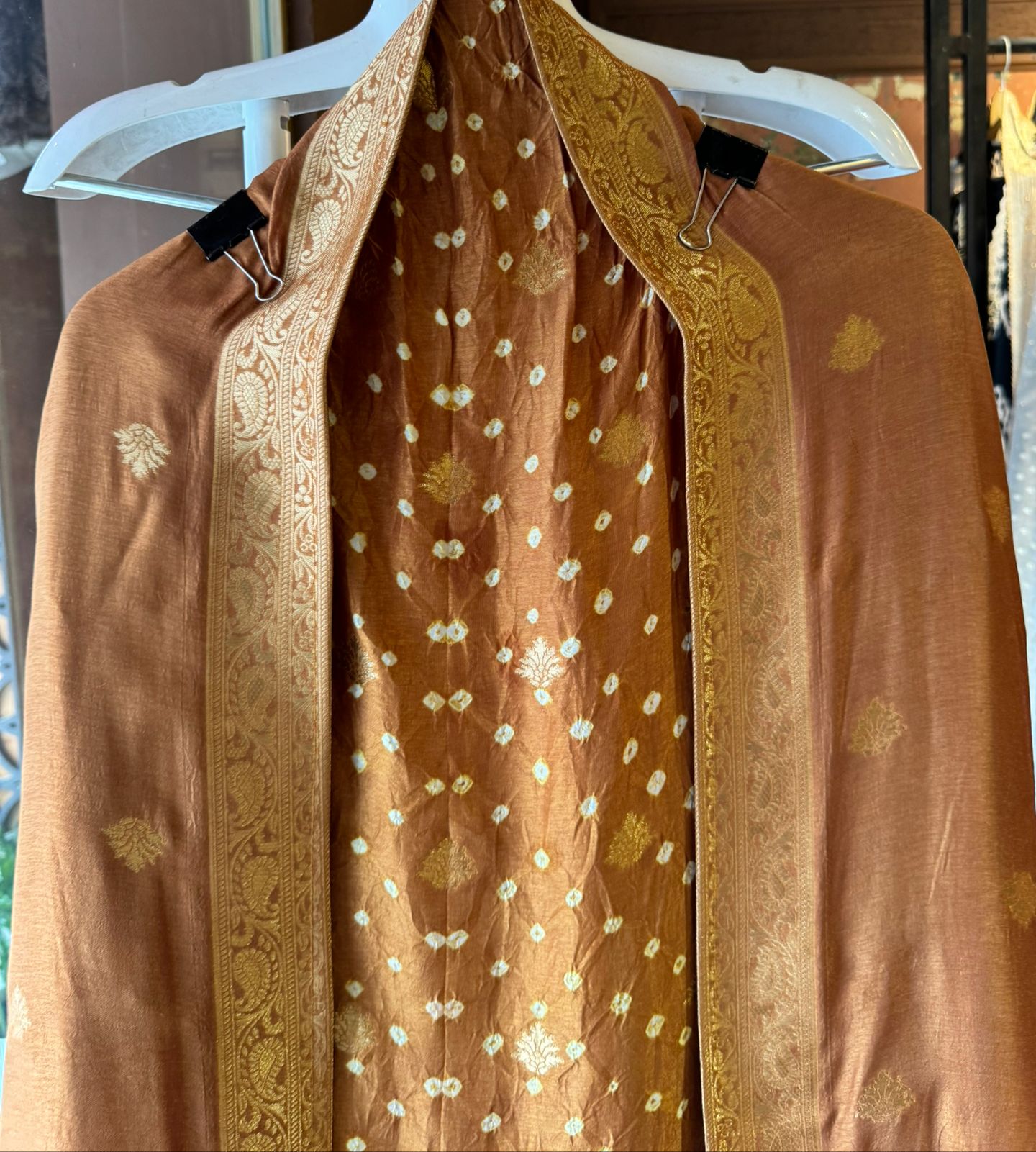 Crushed bandej Unstitched Kurta