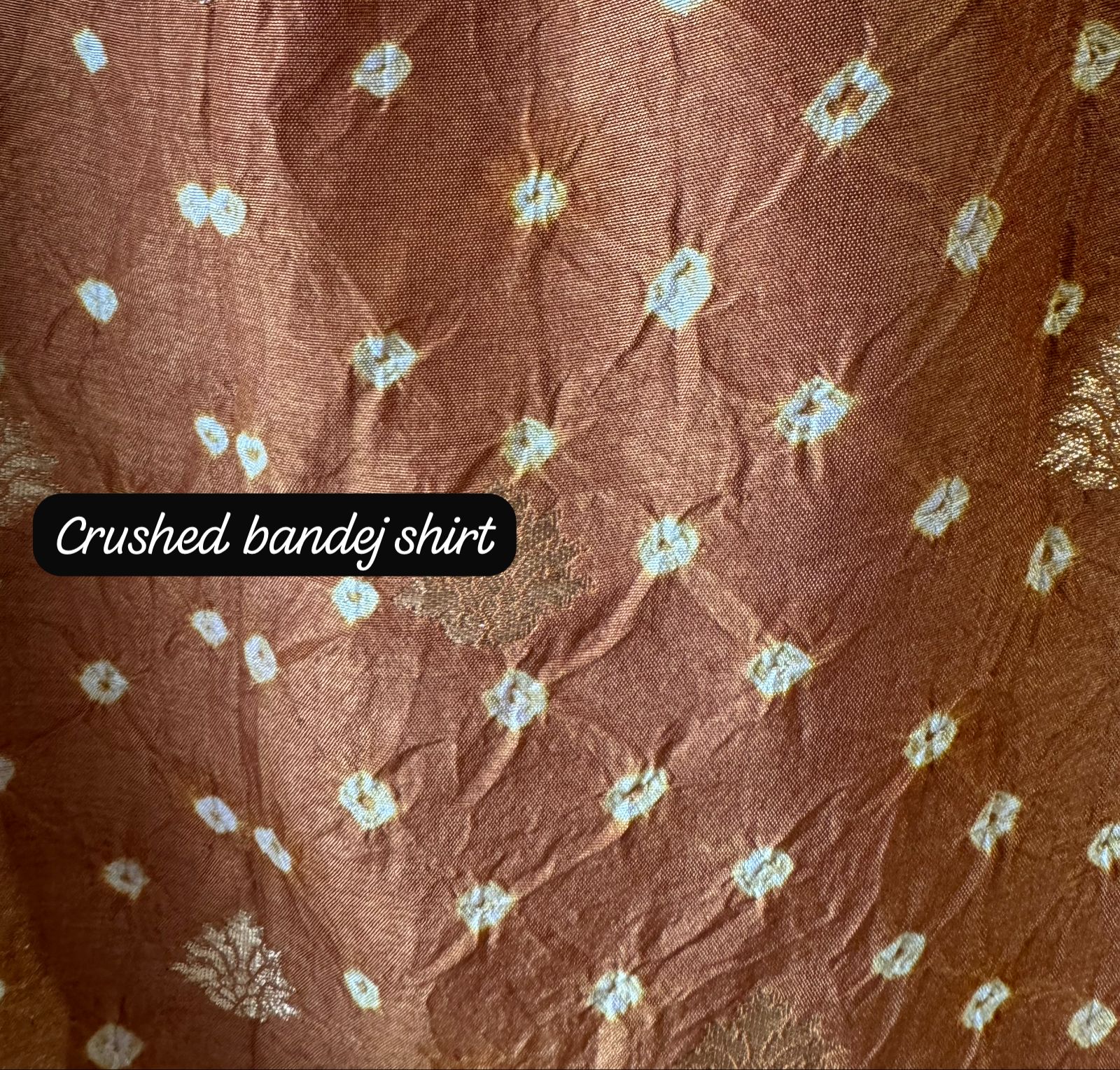 Crushed bandej Unstitched Kurta