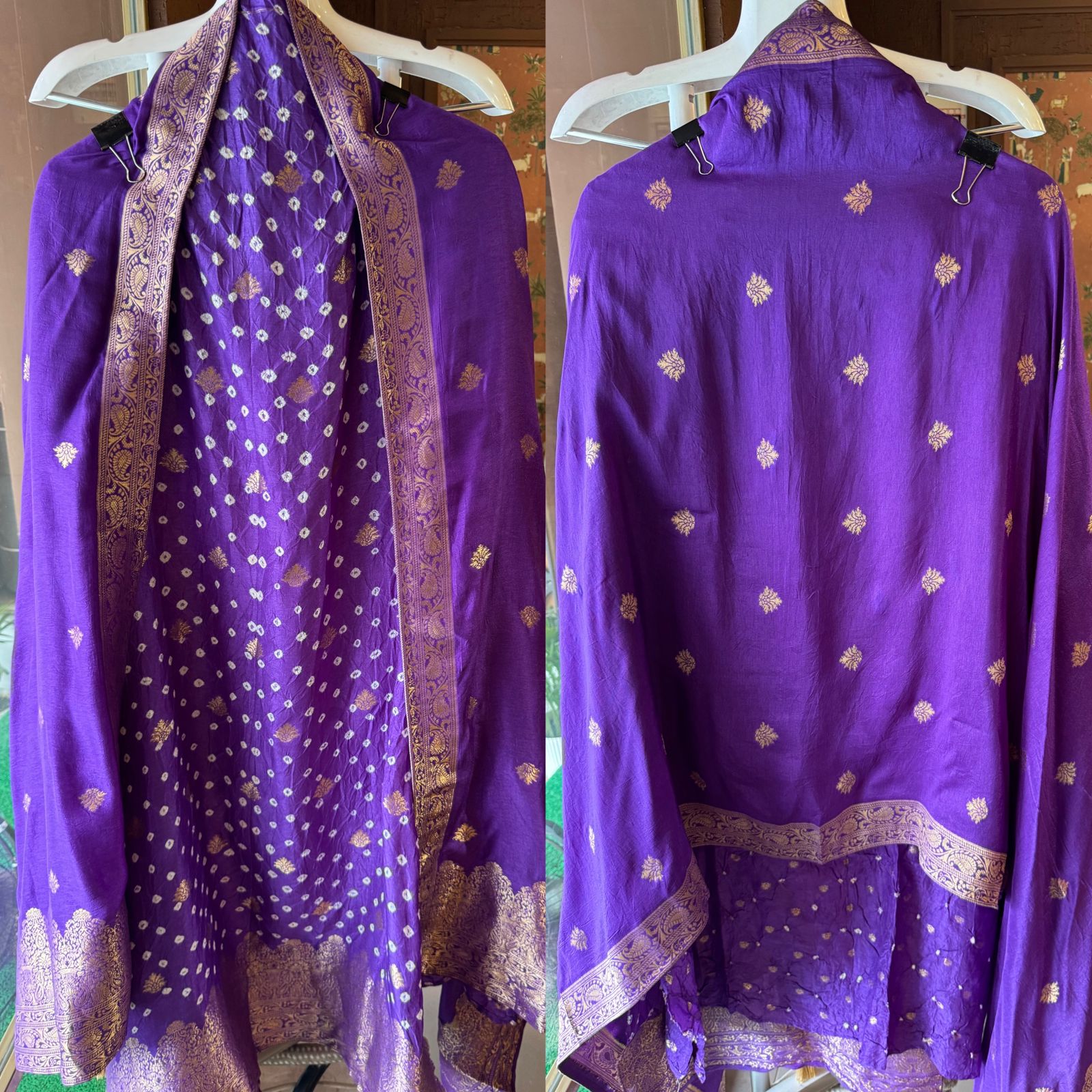 Crushed bandej Unstitched Kurta