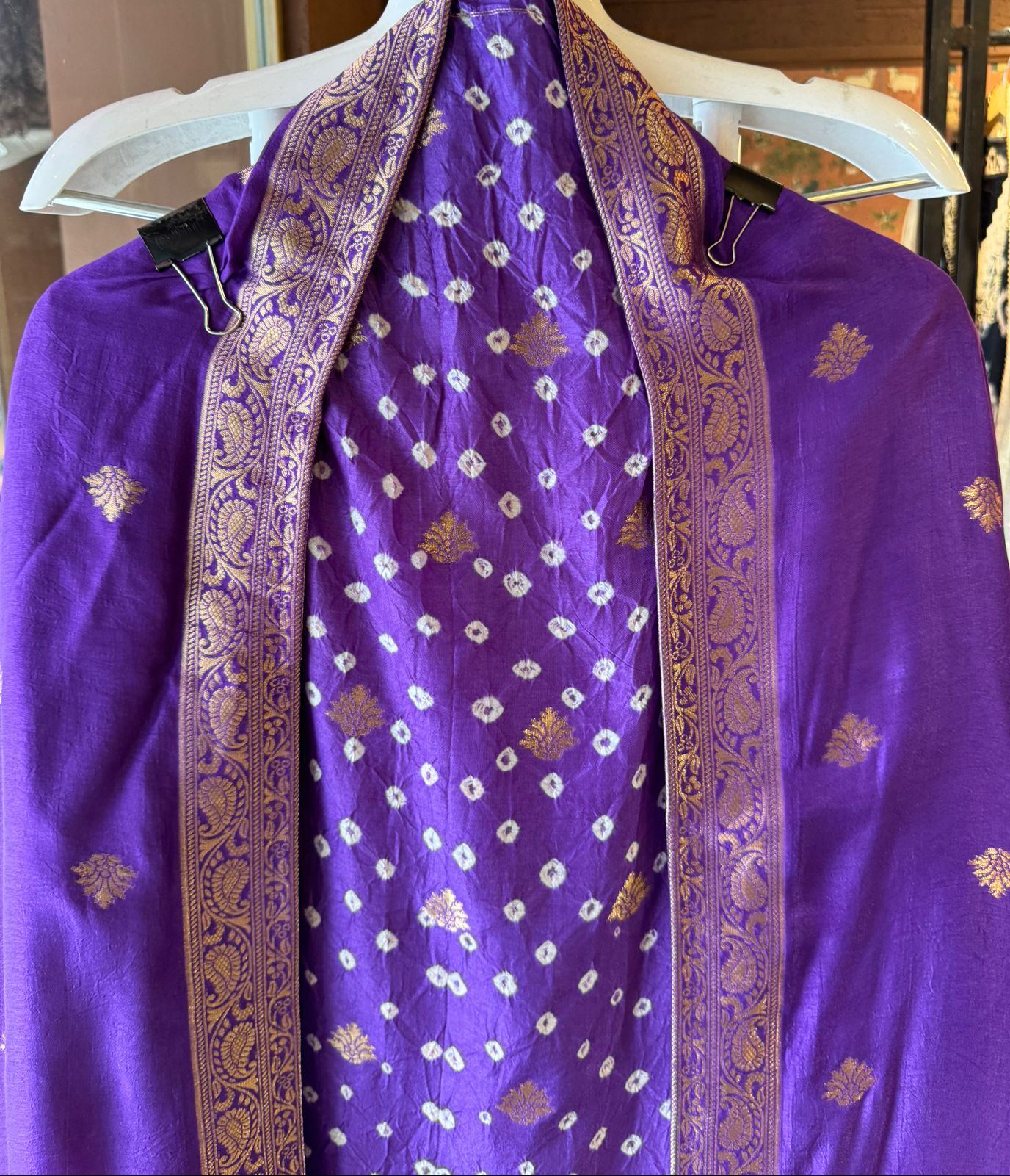 Crushed bandej Unstitched Kurta