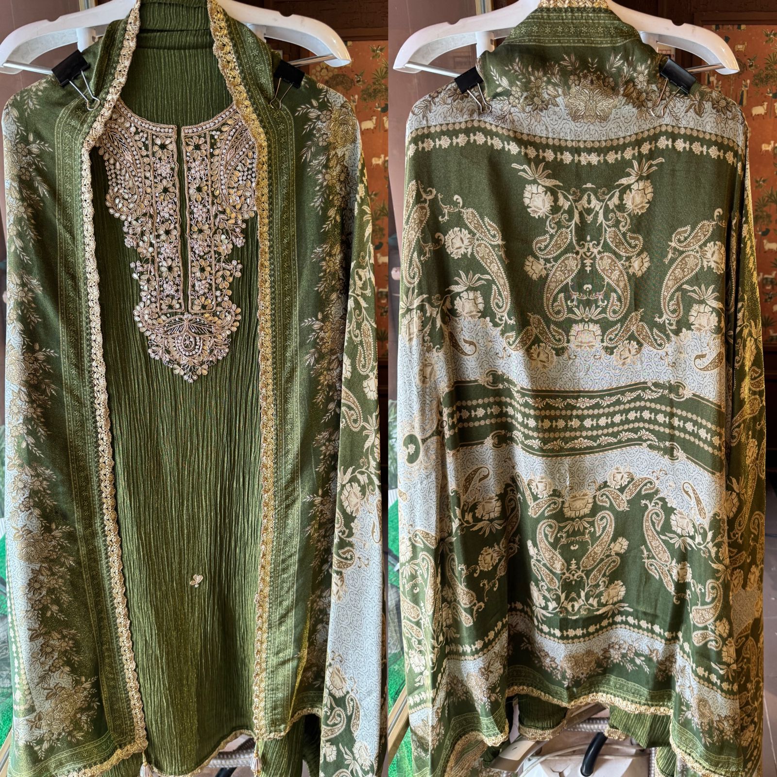 Pure crushed Shimmer tissue (Unstitched)