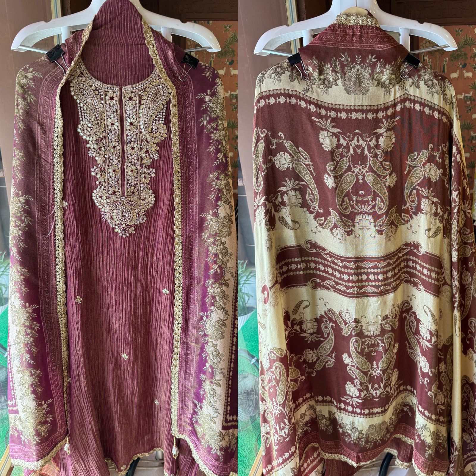 Pure crushed Shimmer tissue (Unstitched)