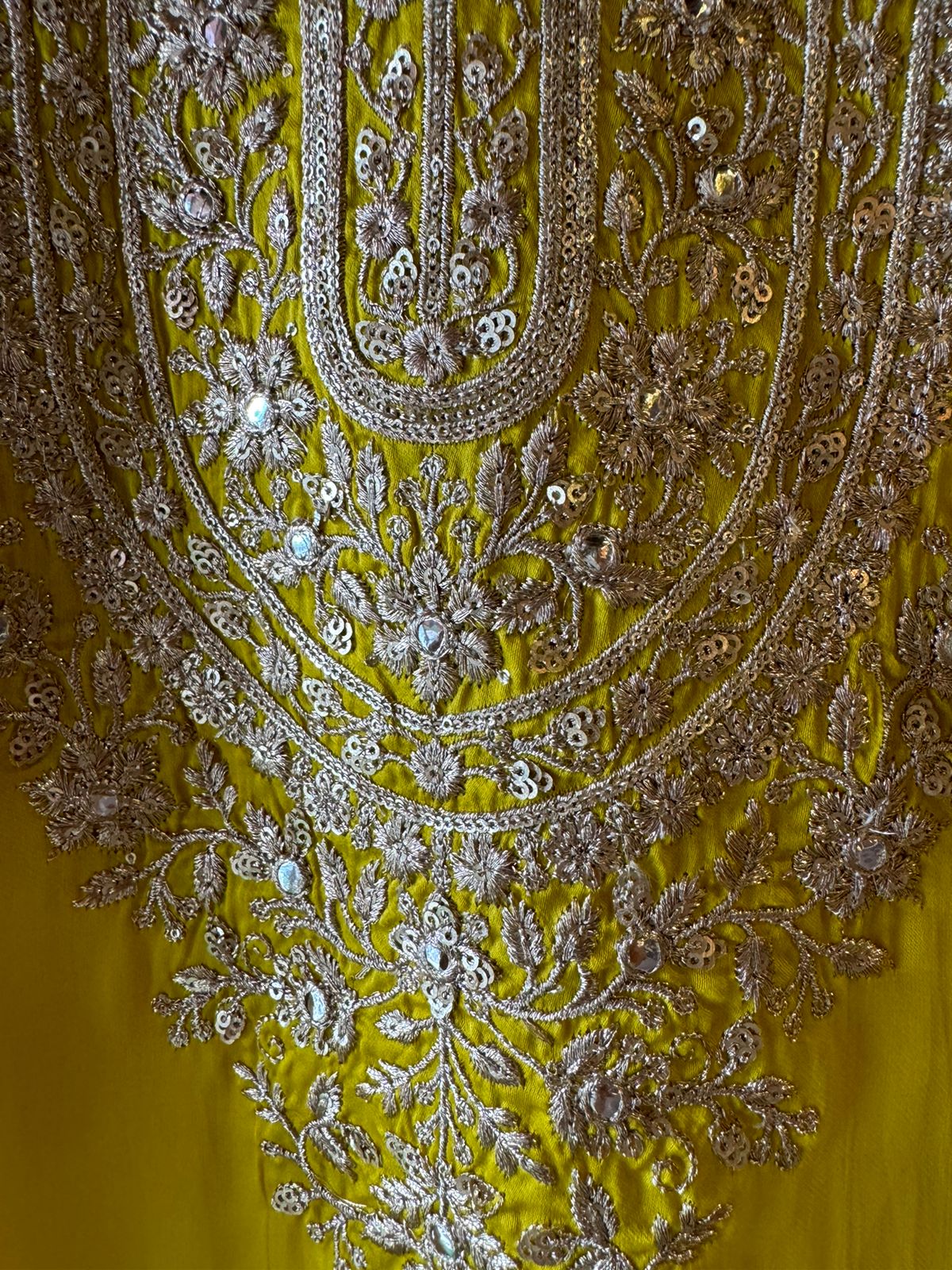 Pure satin silk unstitched shirt