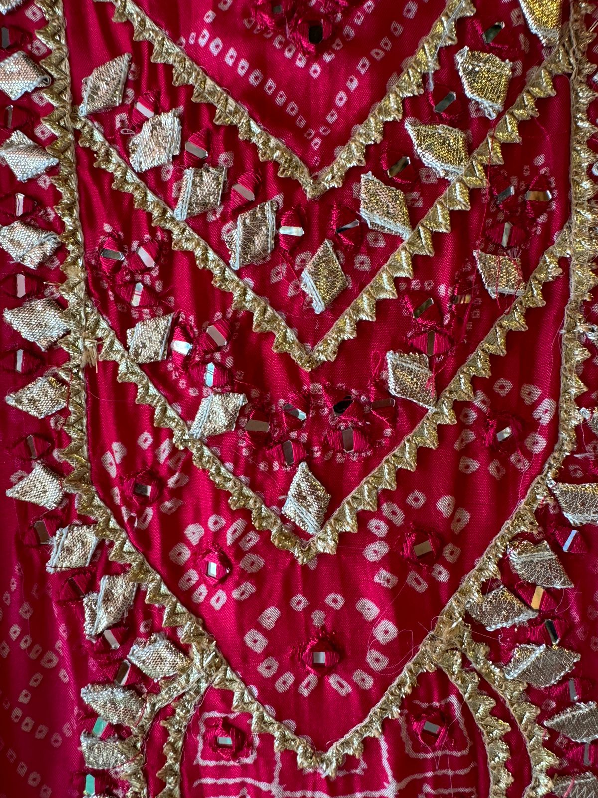 Pure Russian Silk bandhani printed