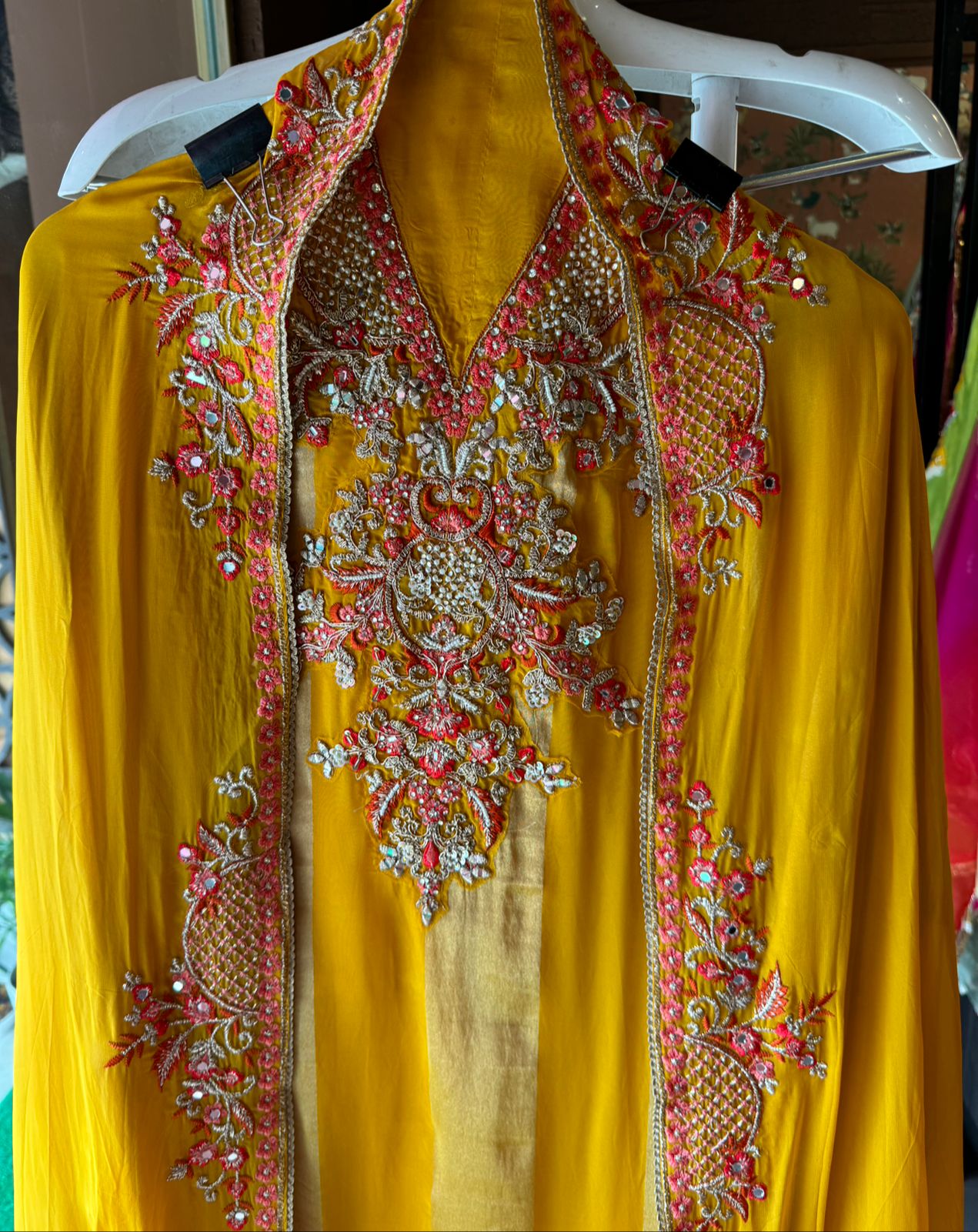 Beautiful Tissue twin zari Unstitched Shirt