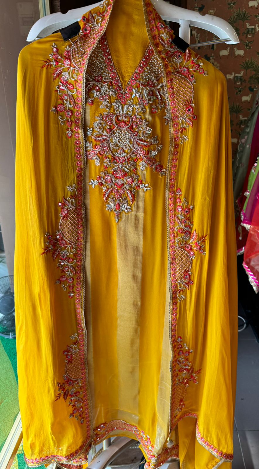 Beautiful Tissue twin zari Unstitched Shirt