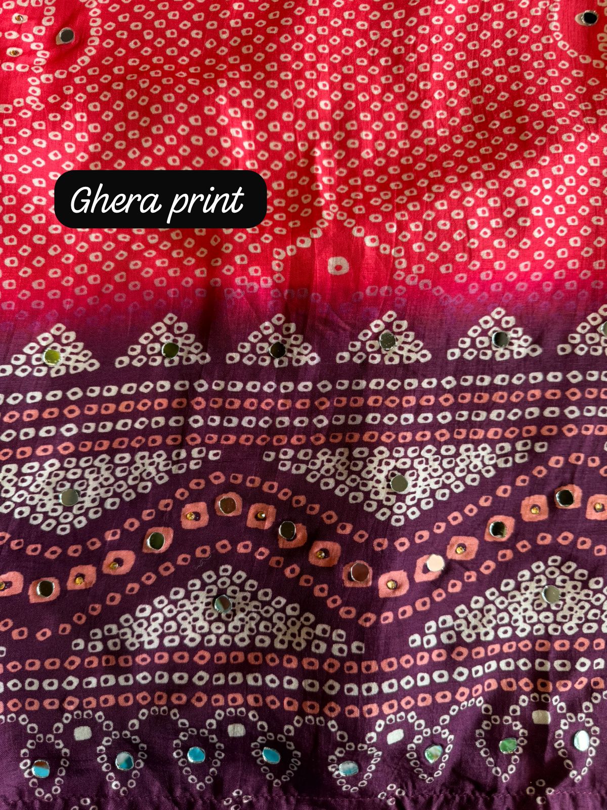 Pure silk  bandej ombre digital printed shirt