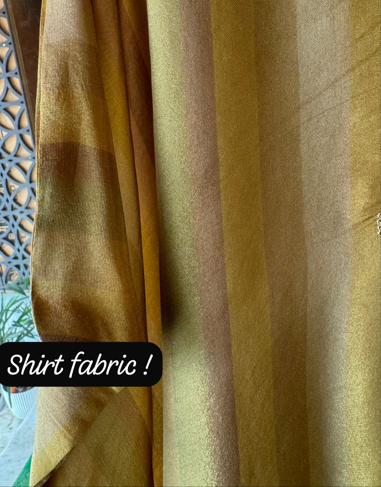 Beautiful self tissue shirt (Unstitched Kurta)