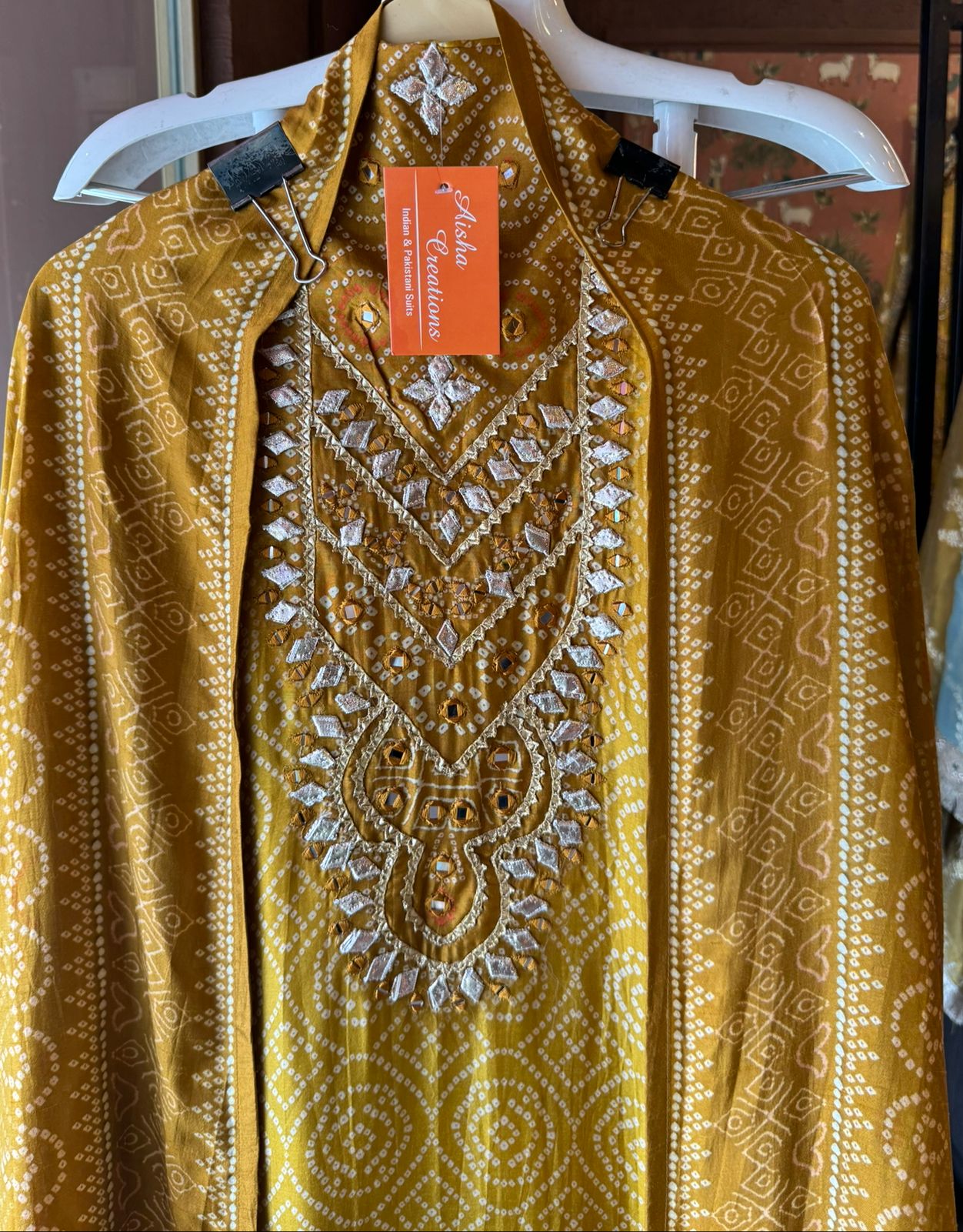 Pure Russian Silk bandhani printed Shirt