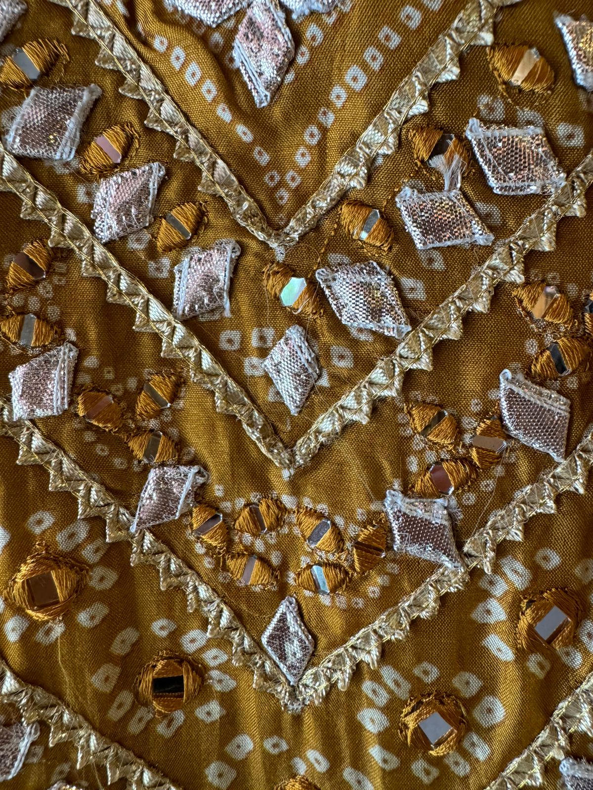 Pure Russian Silk bandhani printed Shirt