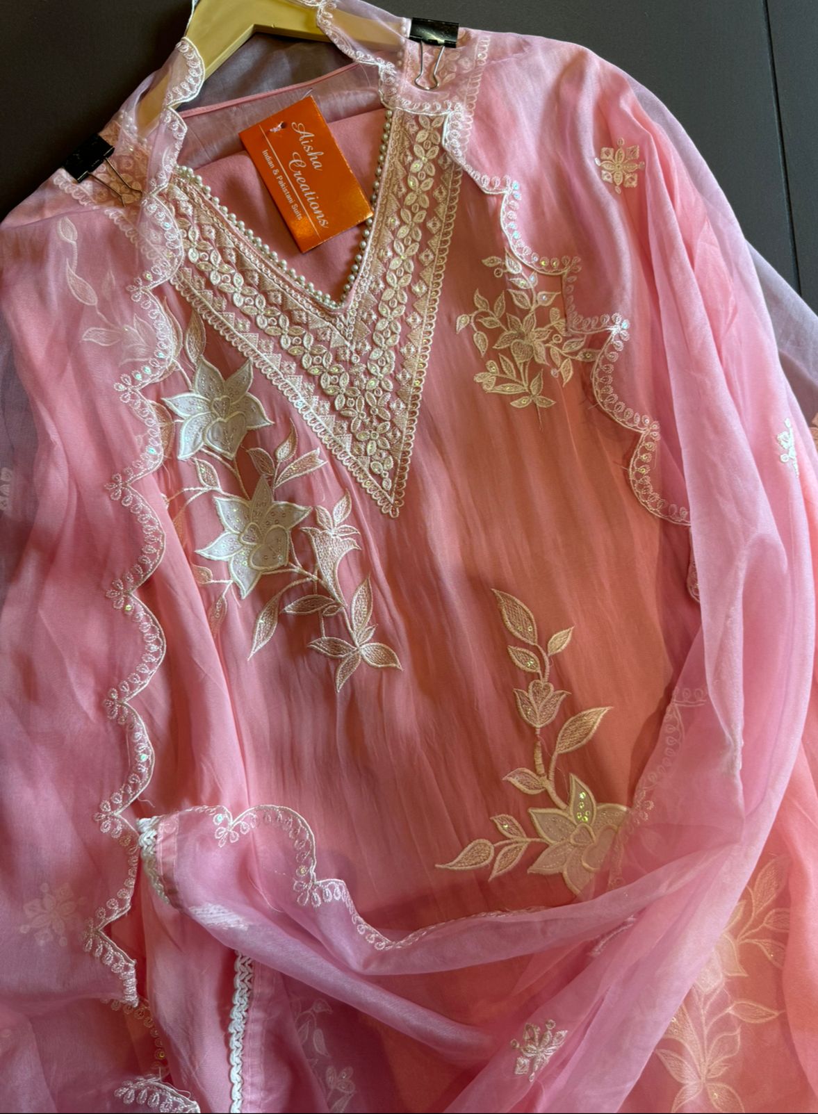 Soft organza (Unstitched) Shirt