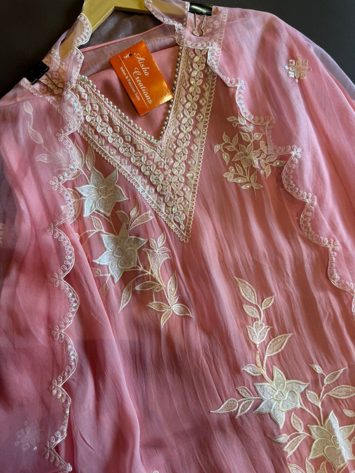 Soft organza (Unstitched) Shirt