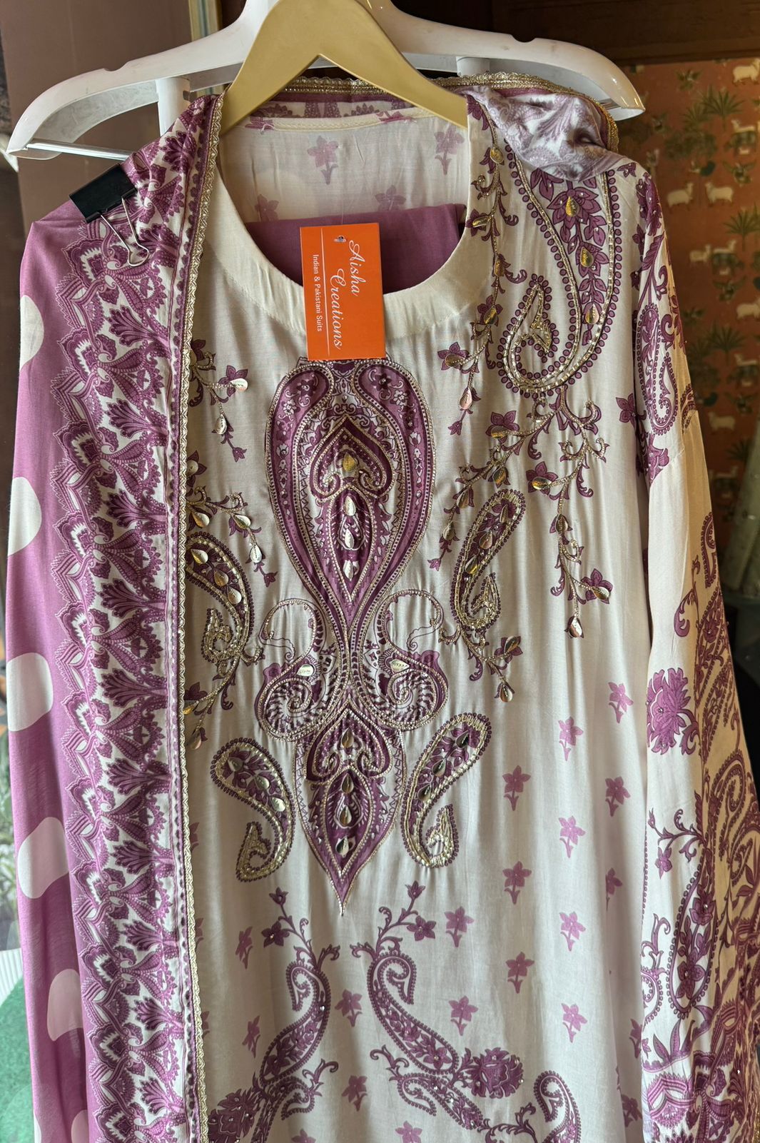 Pure muslin semi stitched shirt