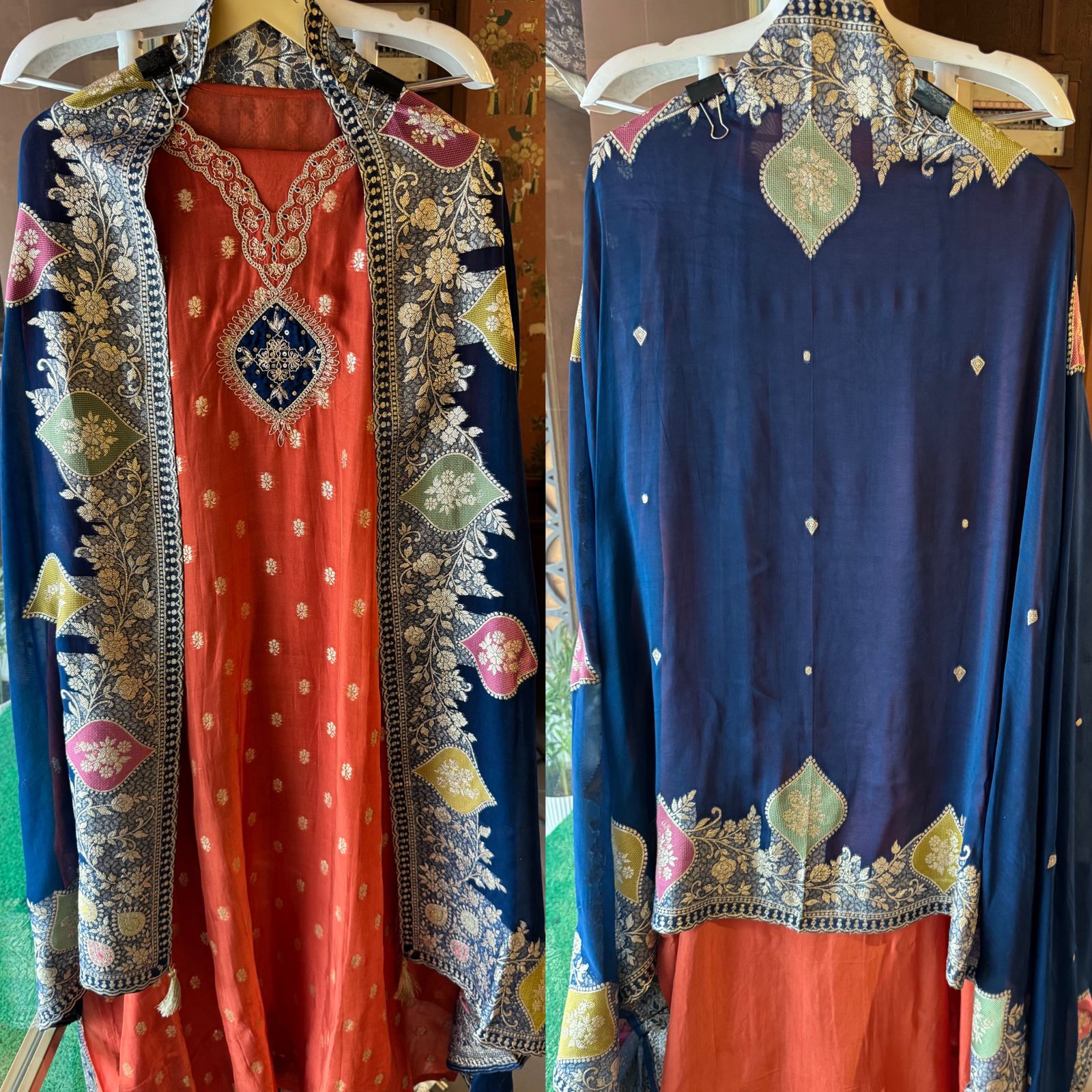 Soft organza Unstitched shirt