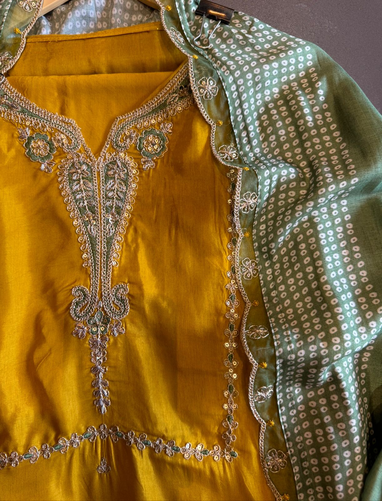 Pure Silk Shirt (Unstitched) With beautiful box pattern