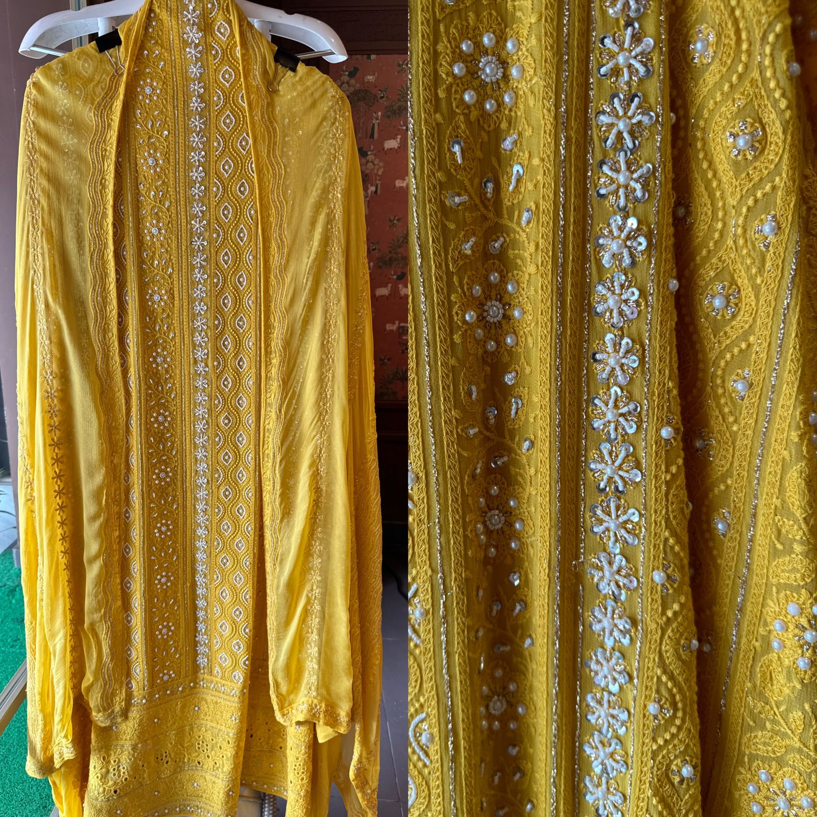 Pure Georgette Suits with Handwork done