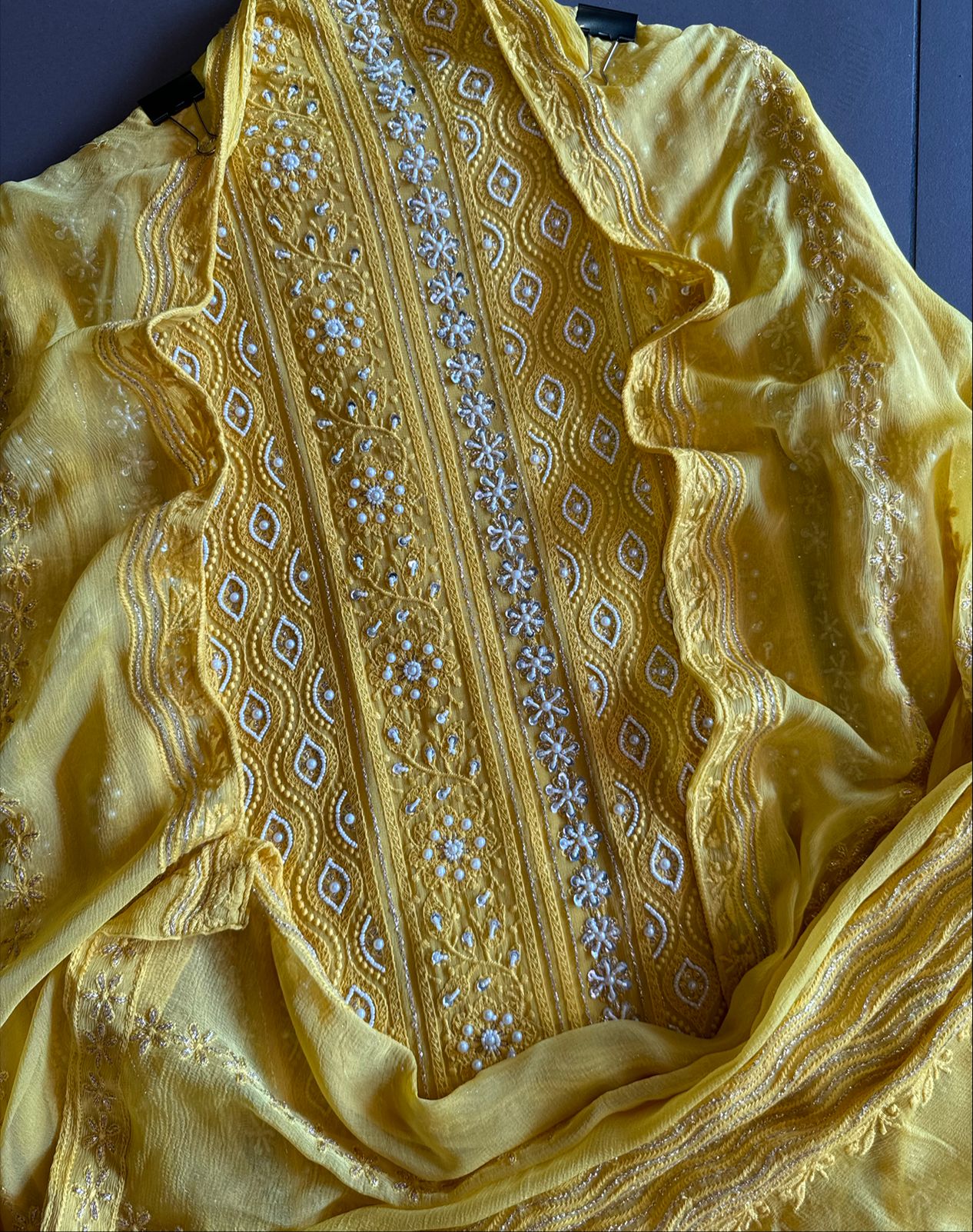 Pure Georgette Suits with Handwork done