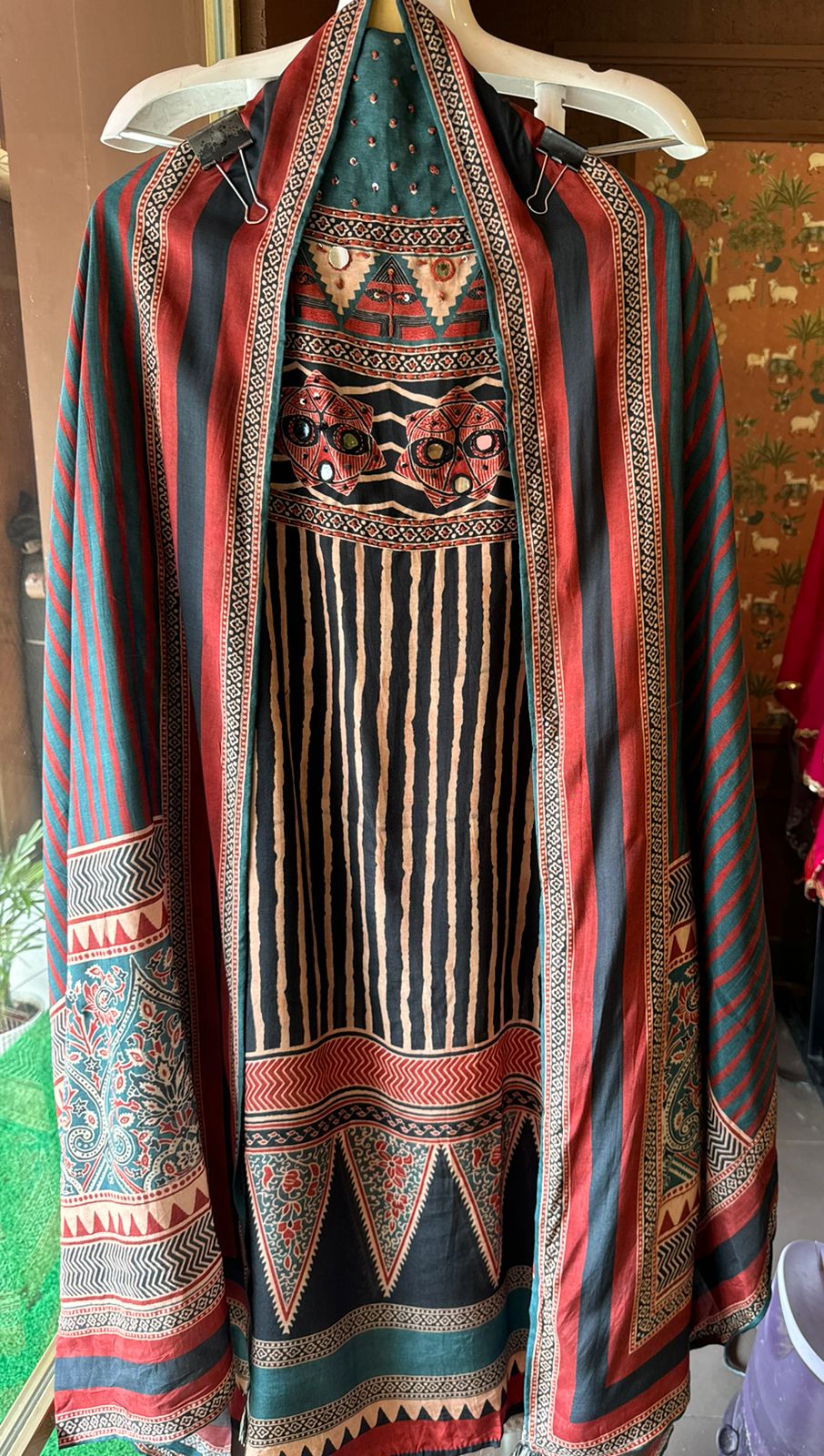 Soft Muslin Block printed (Kalamkari print) Shirt