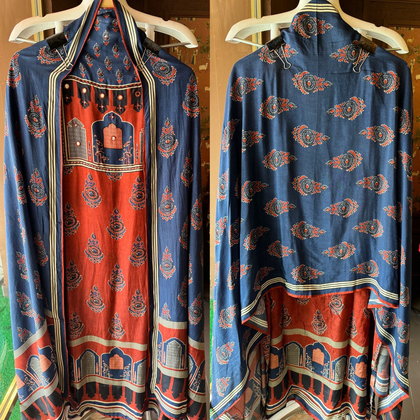 Soft Muslin Block printed (Kalamkari print) Shirt