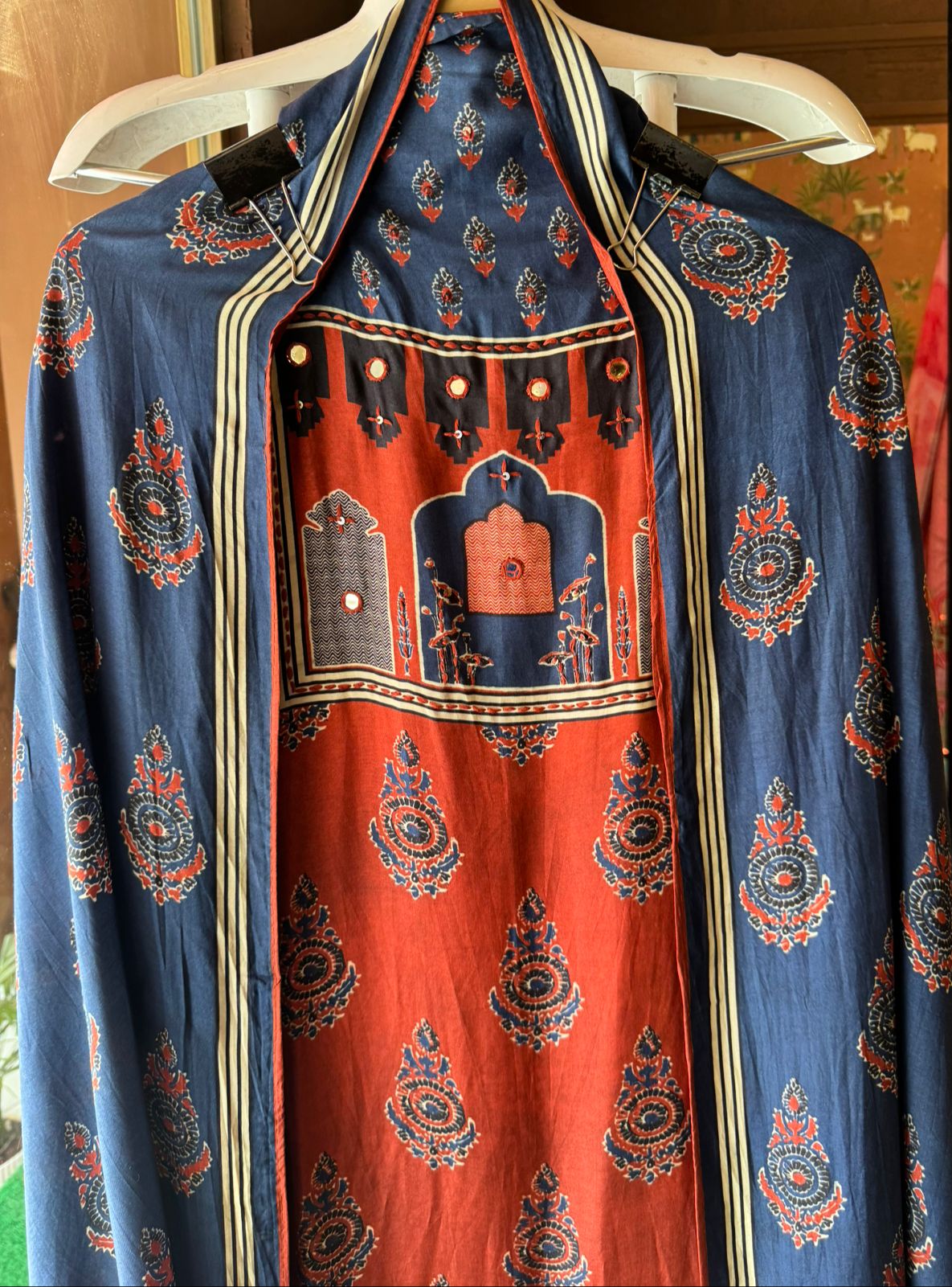 Soft Muslin Block printed (Kalamkari print) Shirt