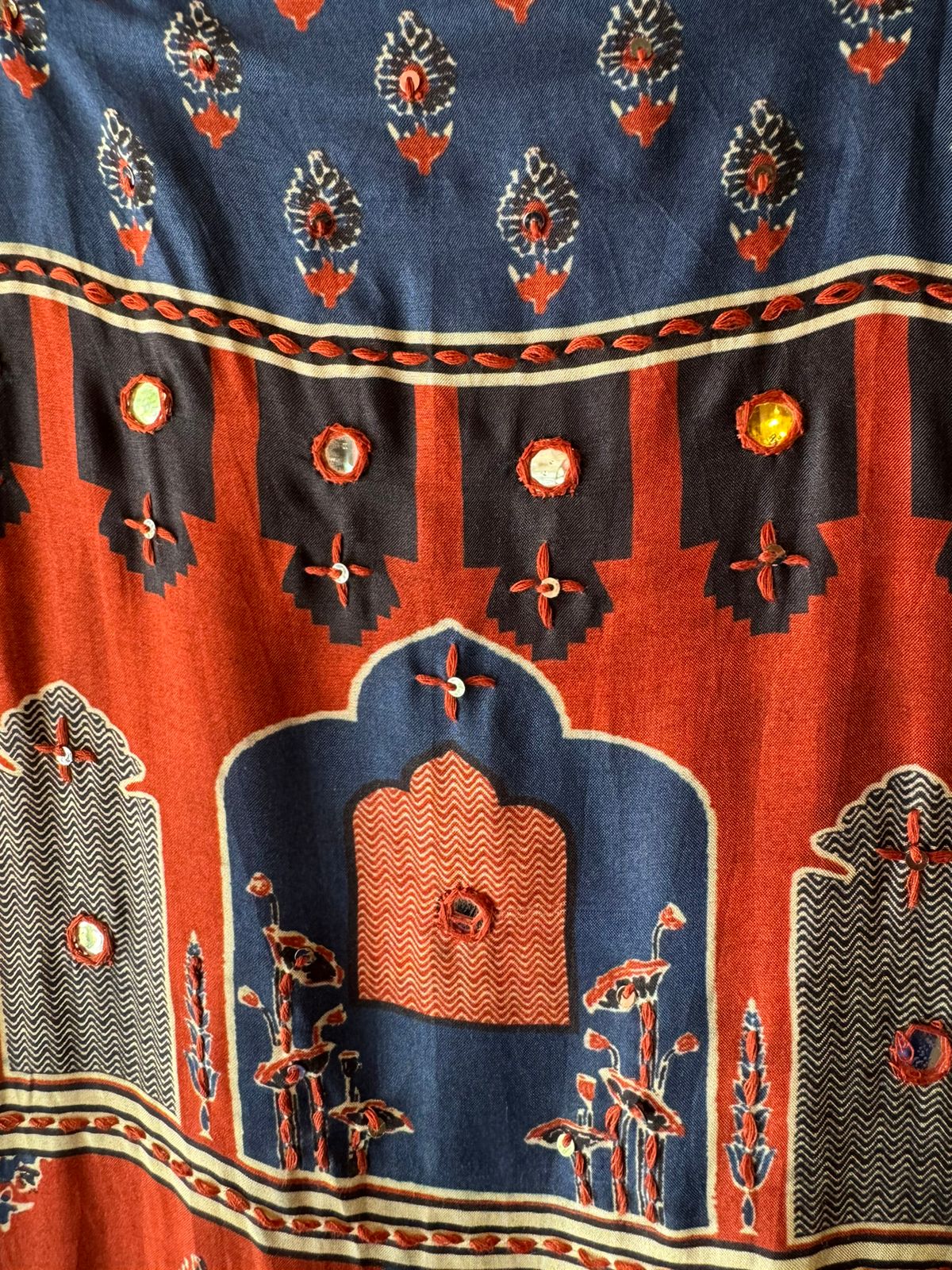 Soft Muslin Block printed (Kalamkari print) Shirt