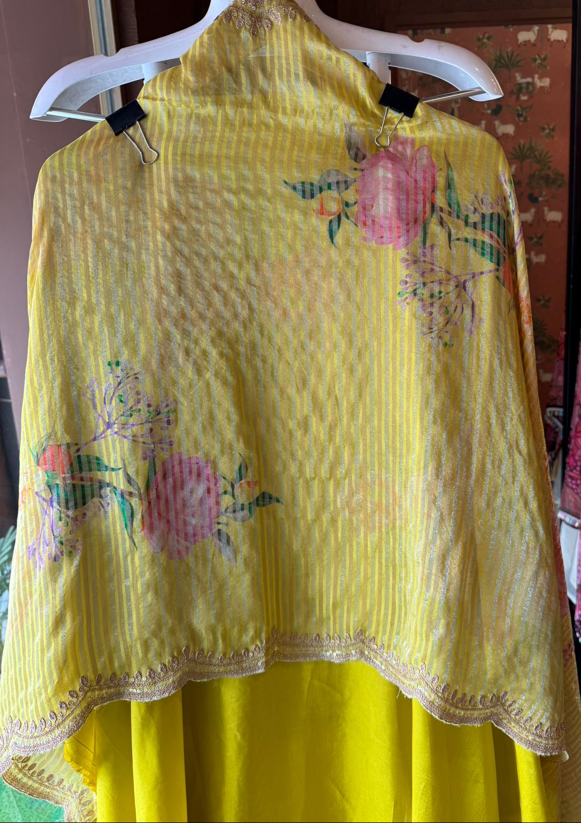Pure Silk Shirt with Beautiful Dori work