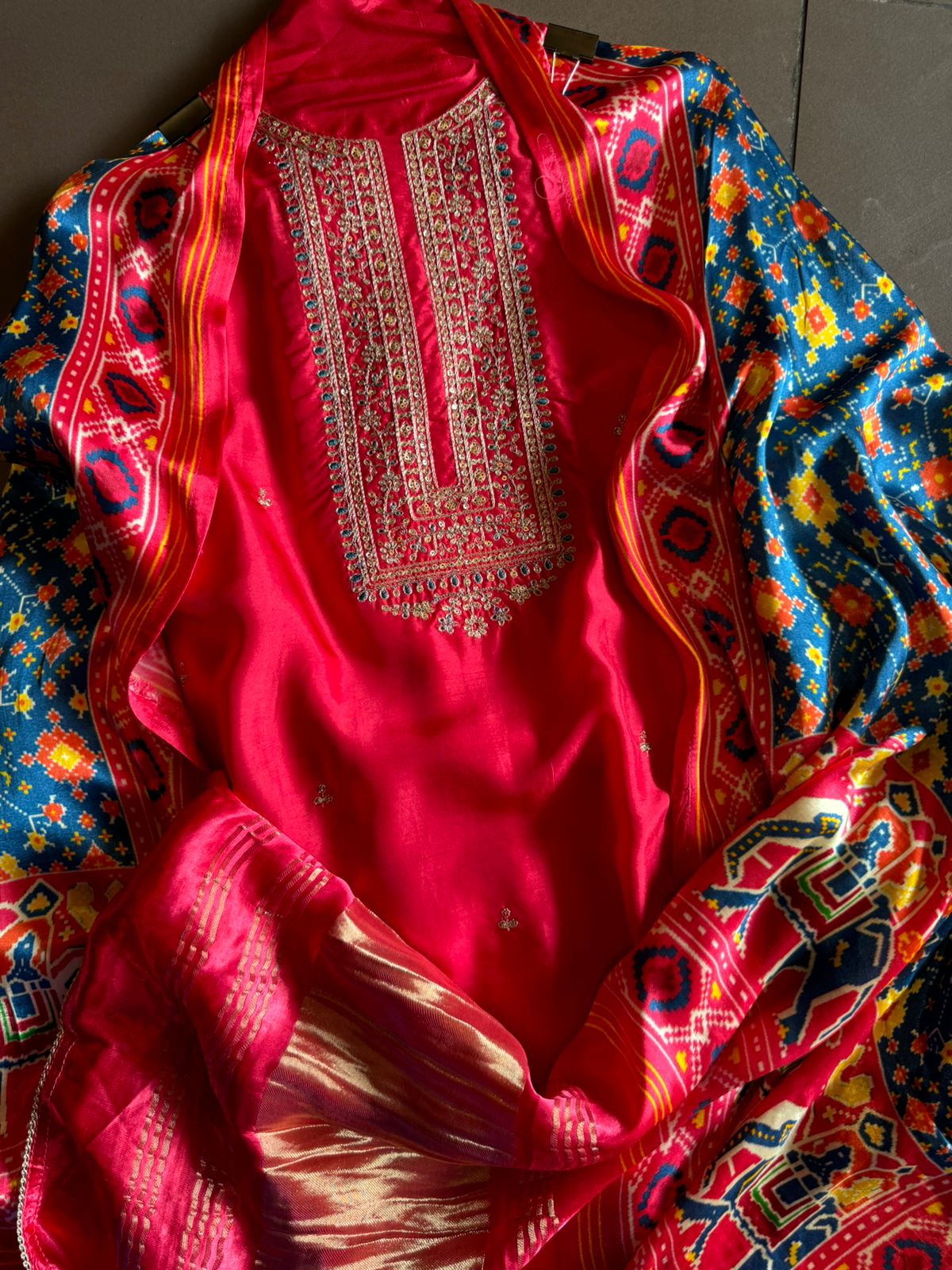 Pure Silk Shirt with Beautiful Dori