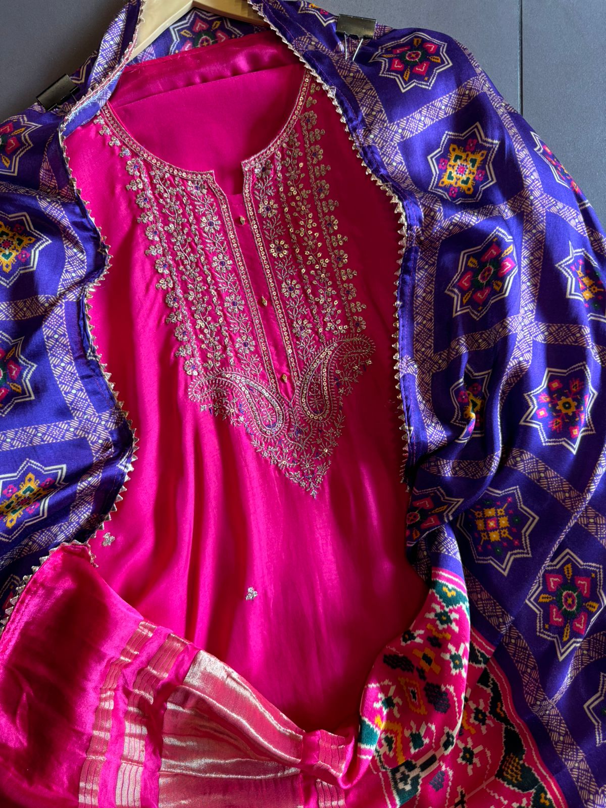 Pure Silk Shirt with Beautiful Dori