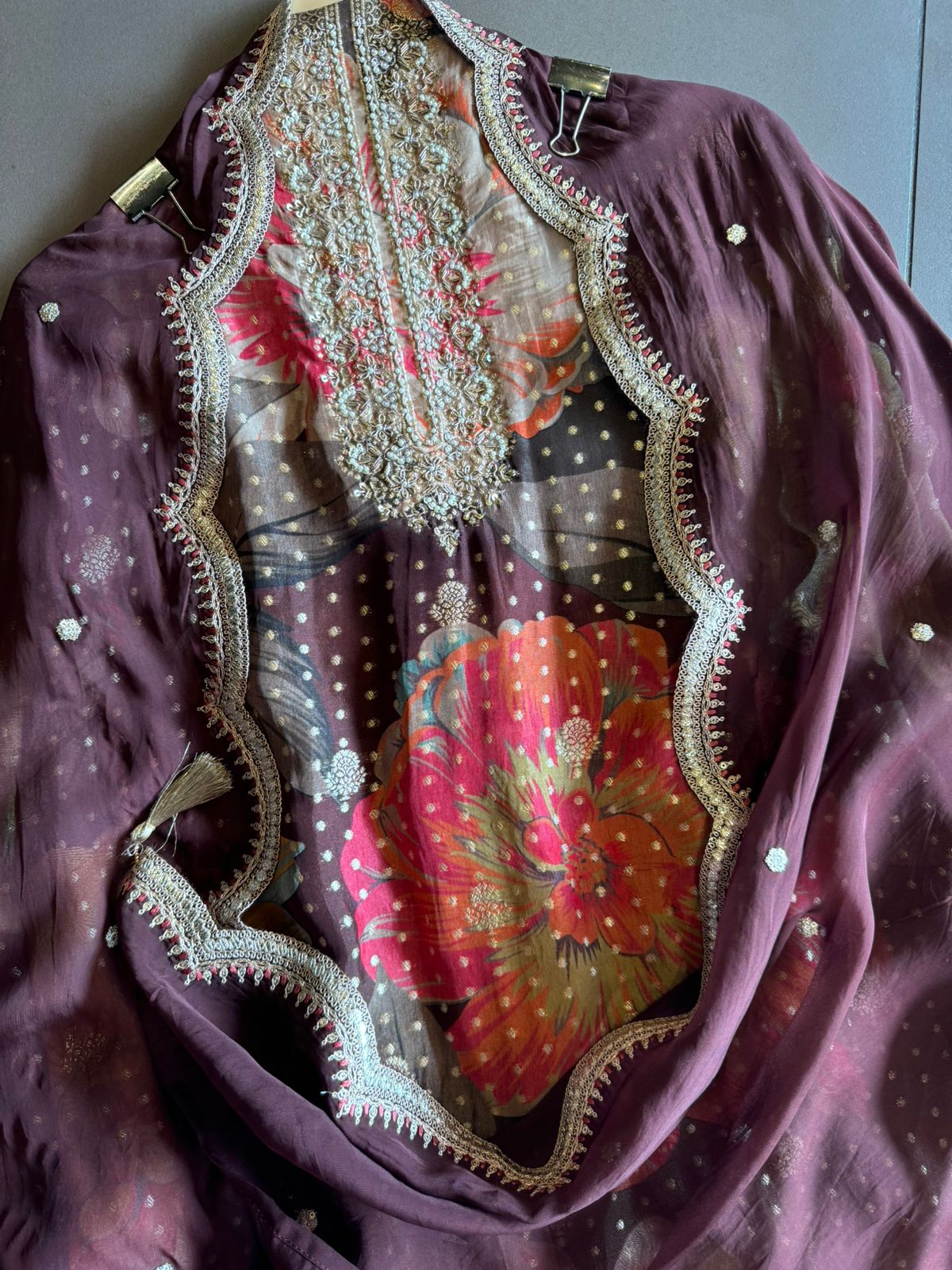 Soft and flowy organza digital printed Shirt