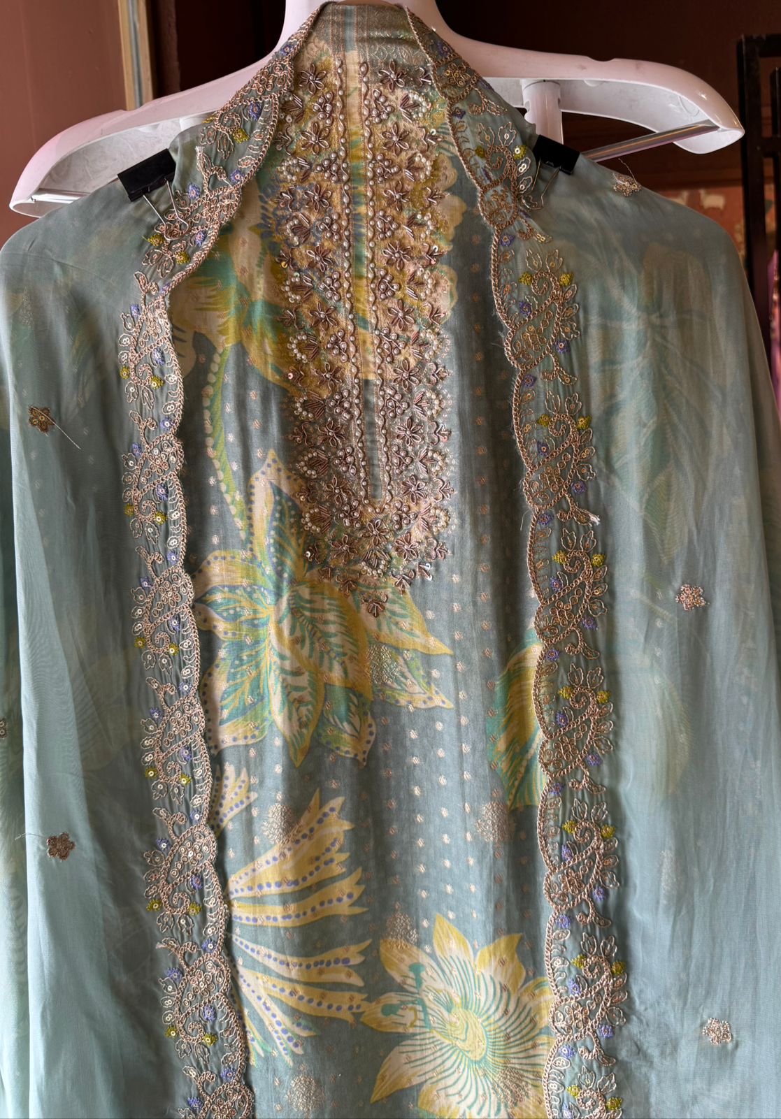 Soft and flowy organza digital printed Shirt