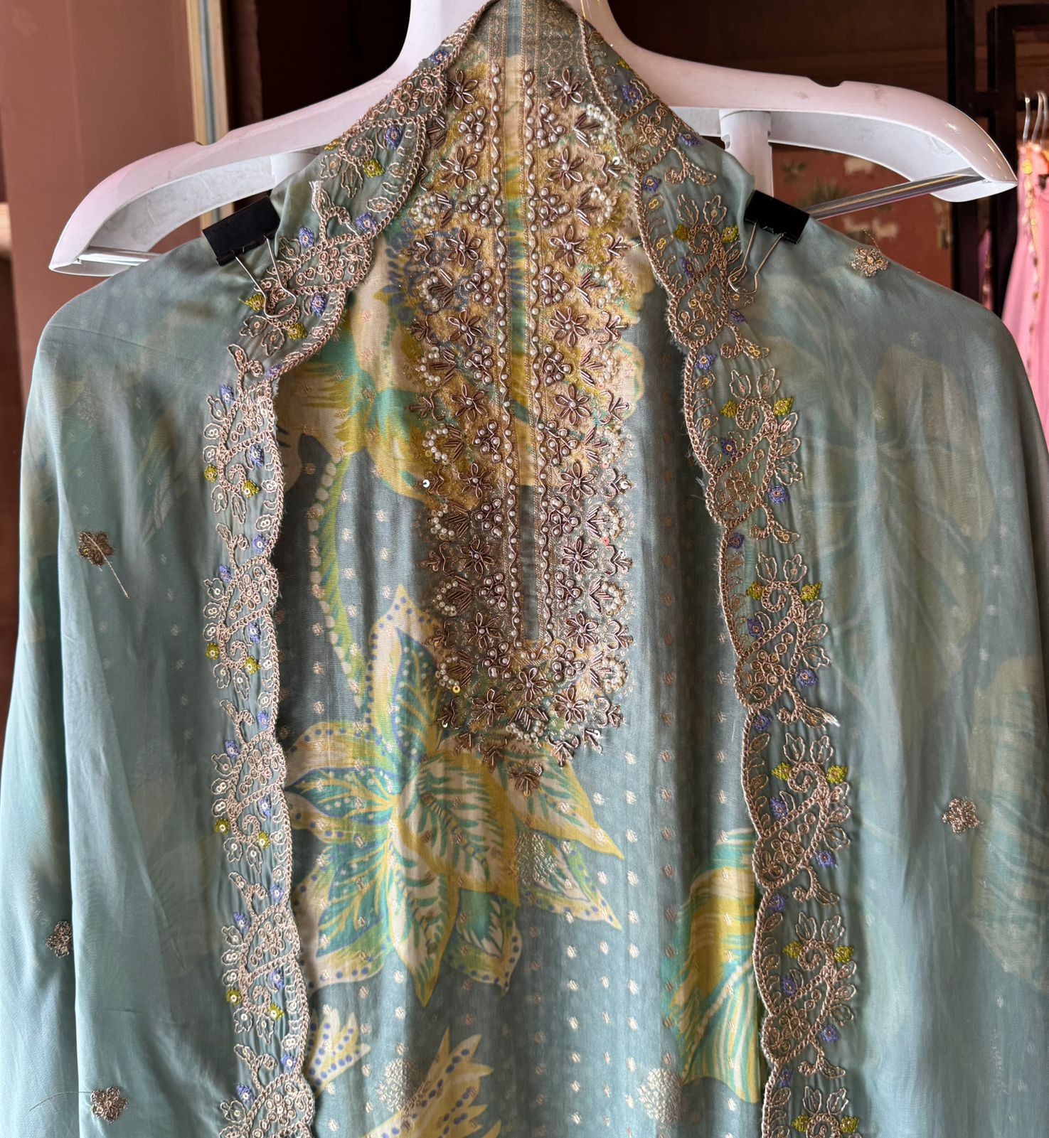 Soft and flowy organza digital printed Shirt