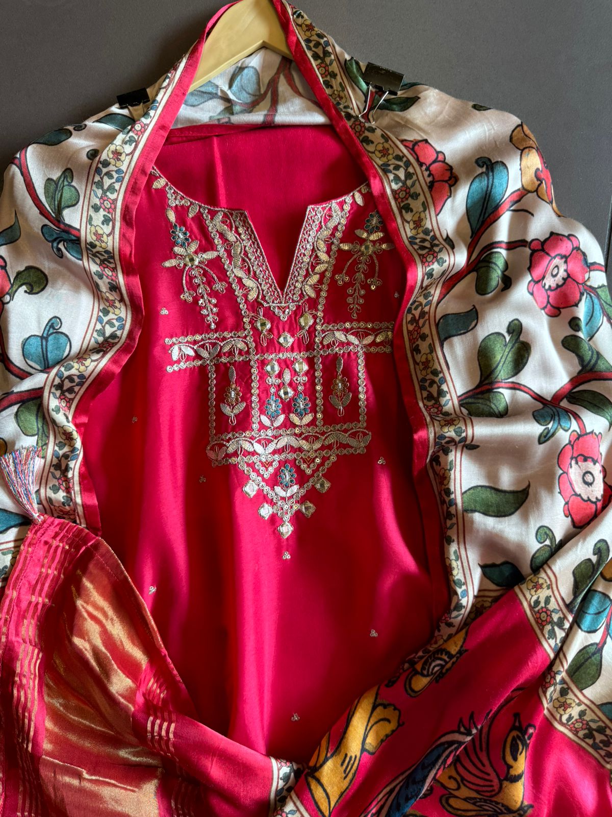 Pure Silk Shirt with Beautiful Dori