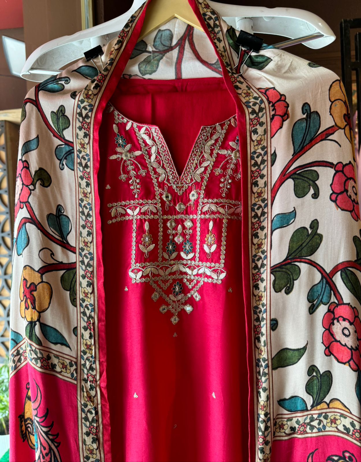 Pure Silk Shirt with Beautiful Dori