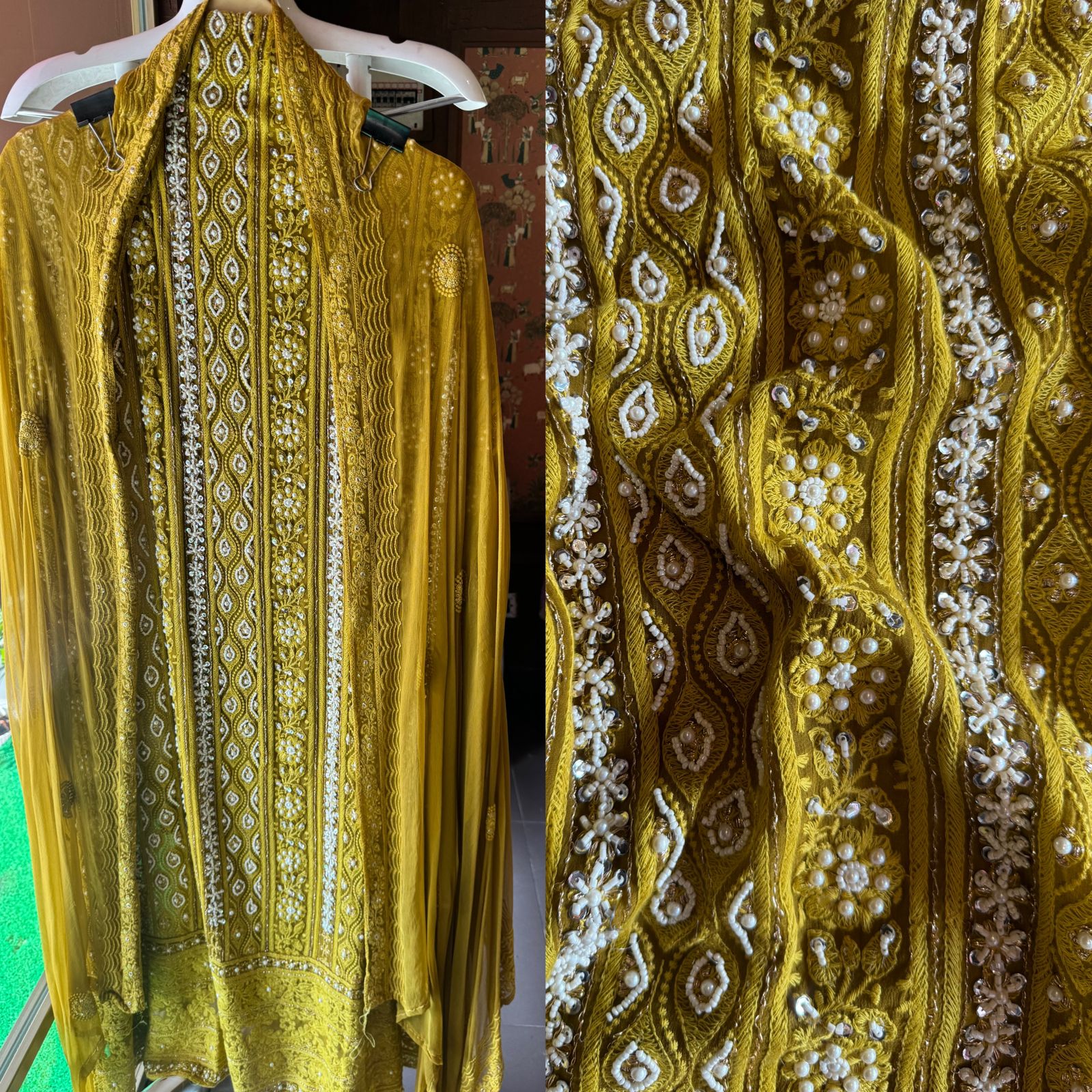 Pure Georgette Suits with Handwork done