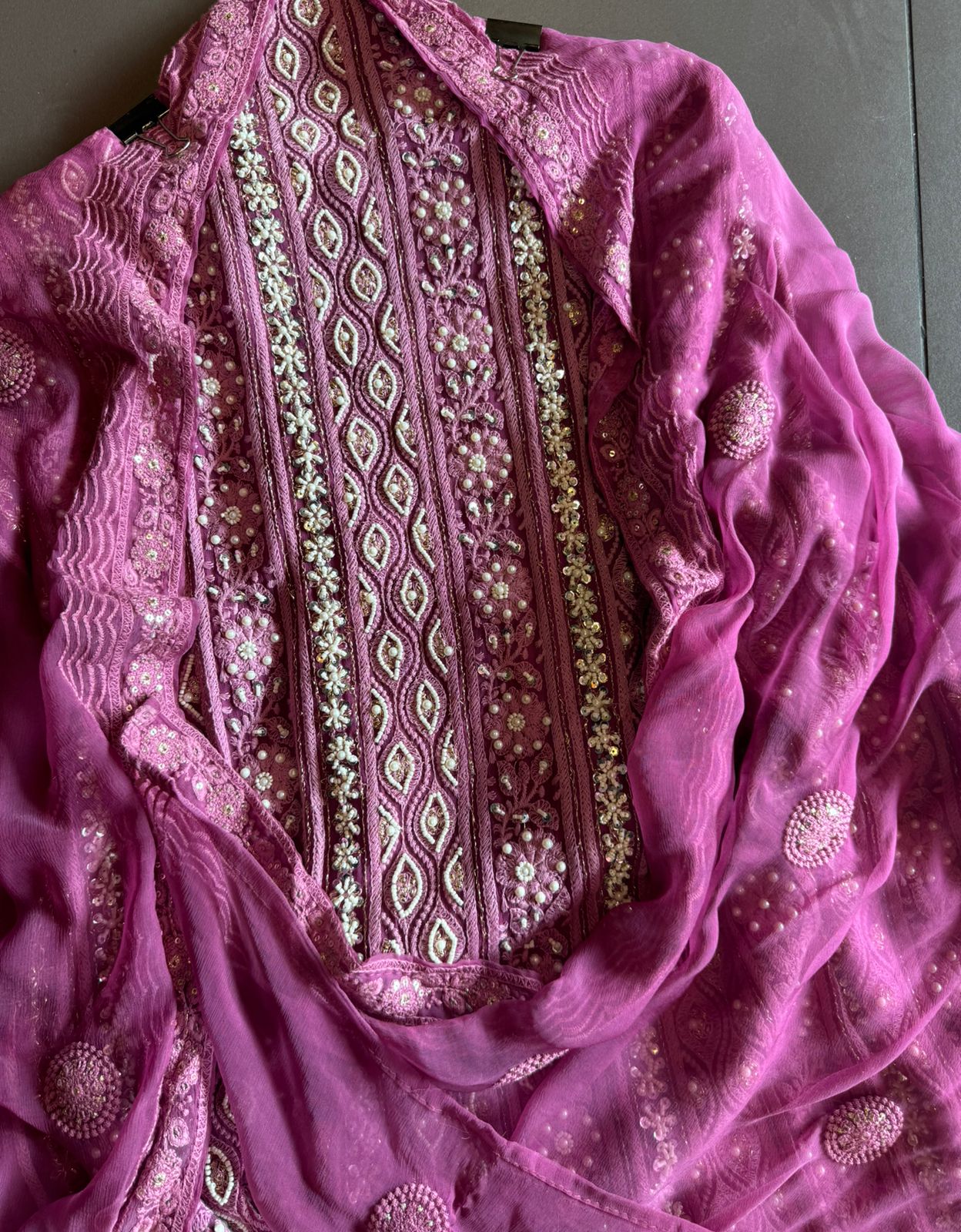 Pure Georgette Suits with Handwork done