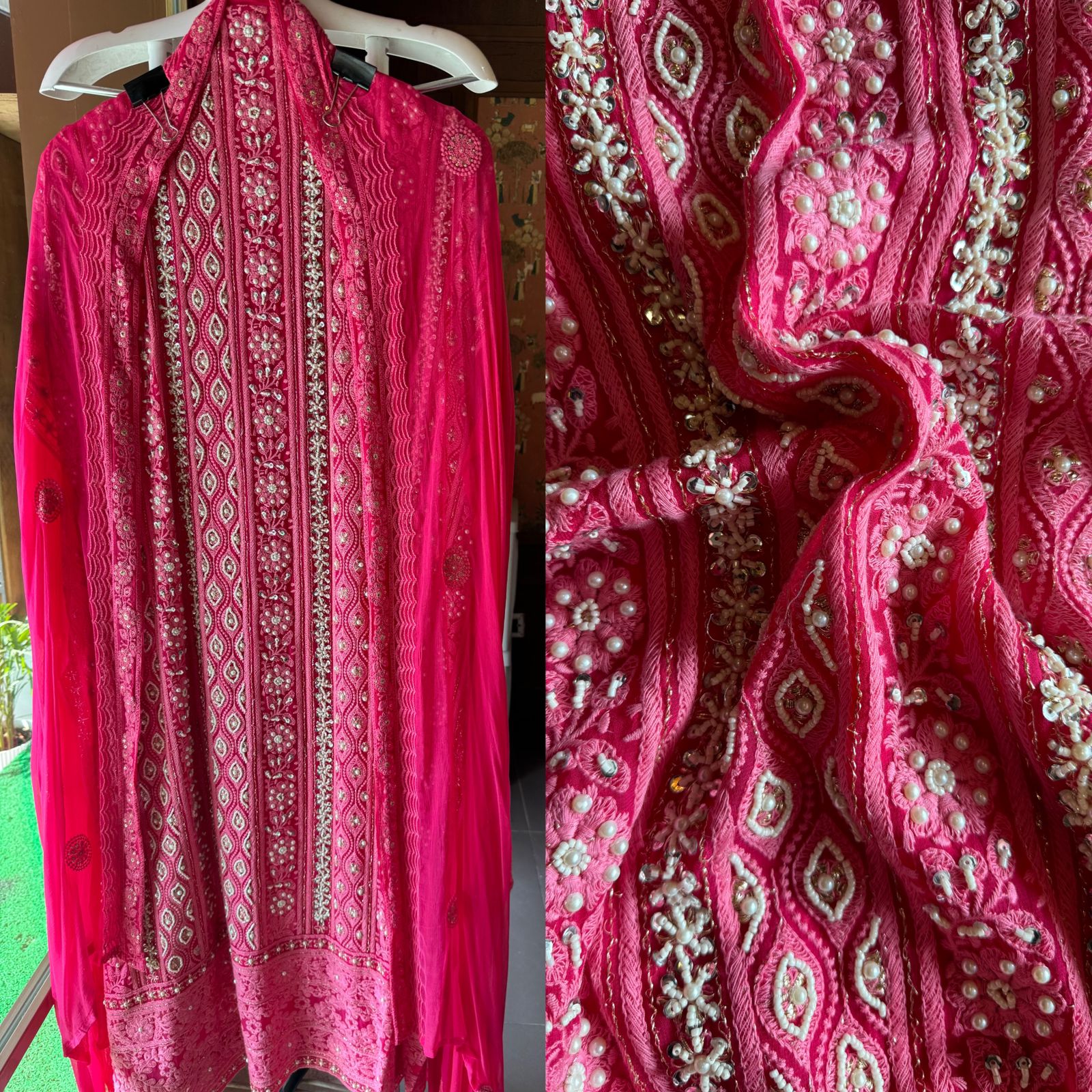 Pure Georgette Suits with Handwork done
