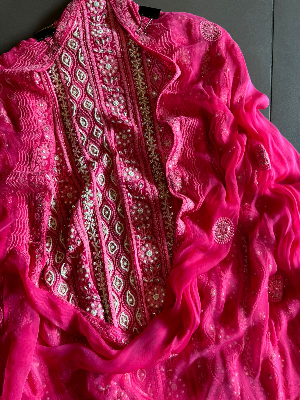 Pure Georgette Suits with Handwork done