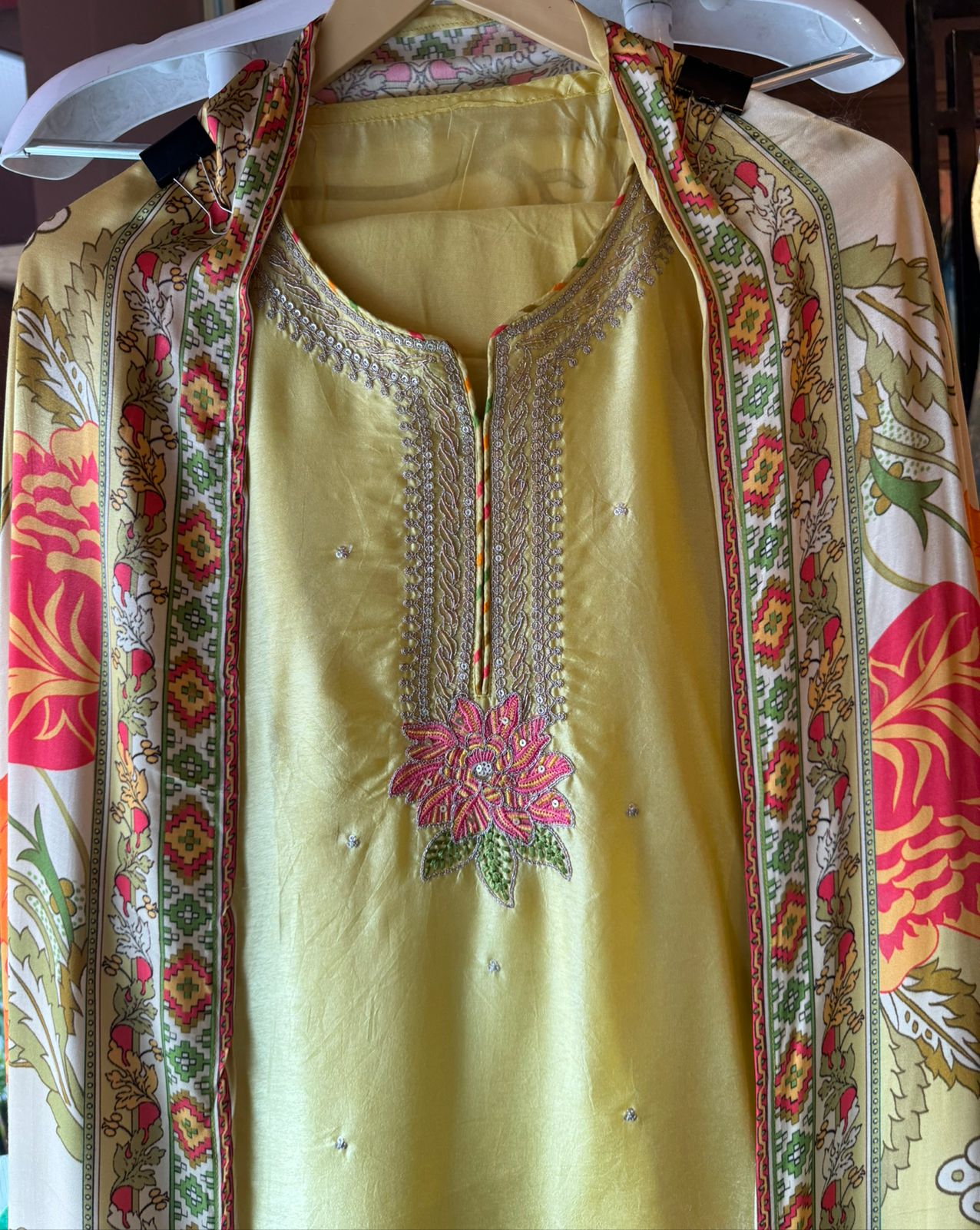 Pure silk unstitched Shirt (Full in size)