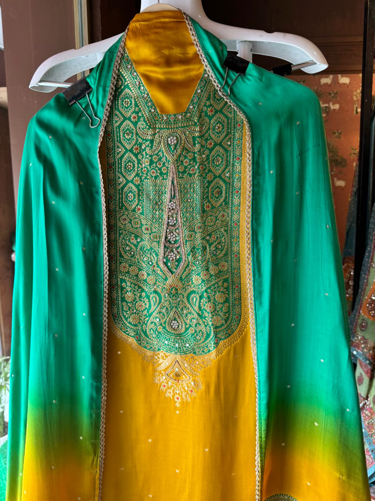 Pure Gajji Silk Full size Unstitched Suits