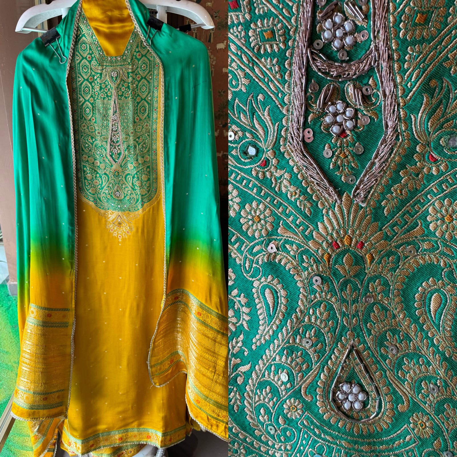 Pure Gajji Silk Full size Unstitched Suits