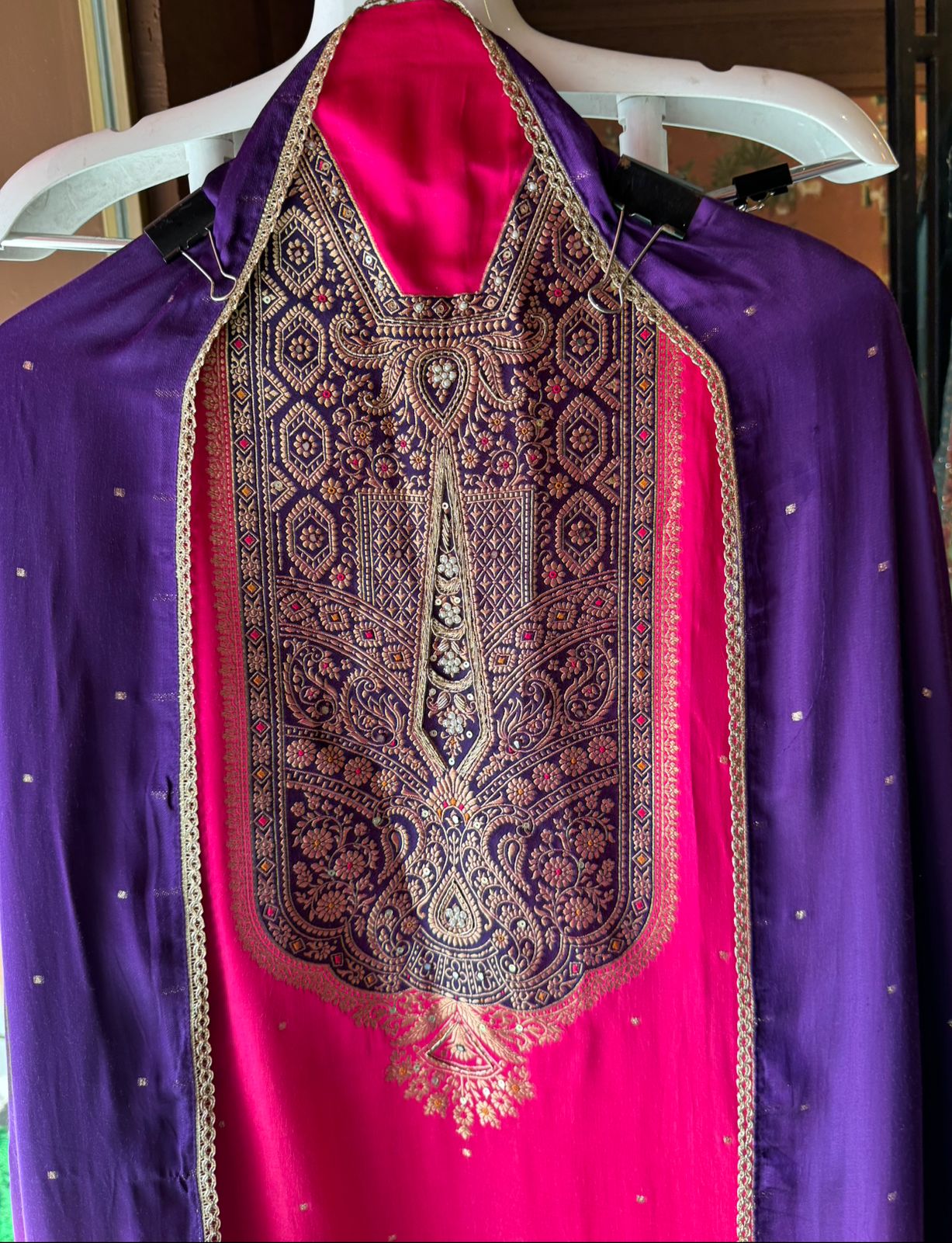 Pure Gajji Silk Full size Unstitched Suits