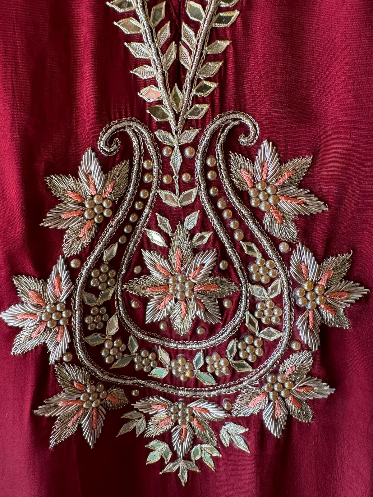 Pure crepe Shirt (Unstitched and full in size)