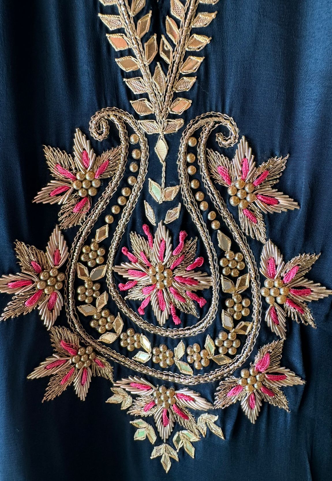 Pure crepe Shirt (Unstitched and full in size)