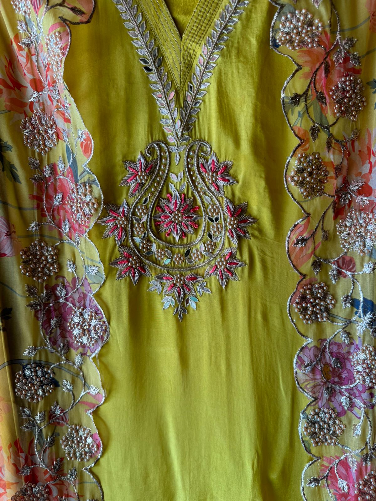 Pure crepe Shirt (Unstitched and full in size)