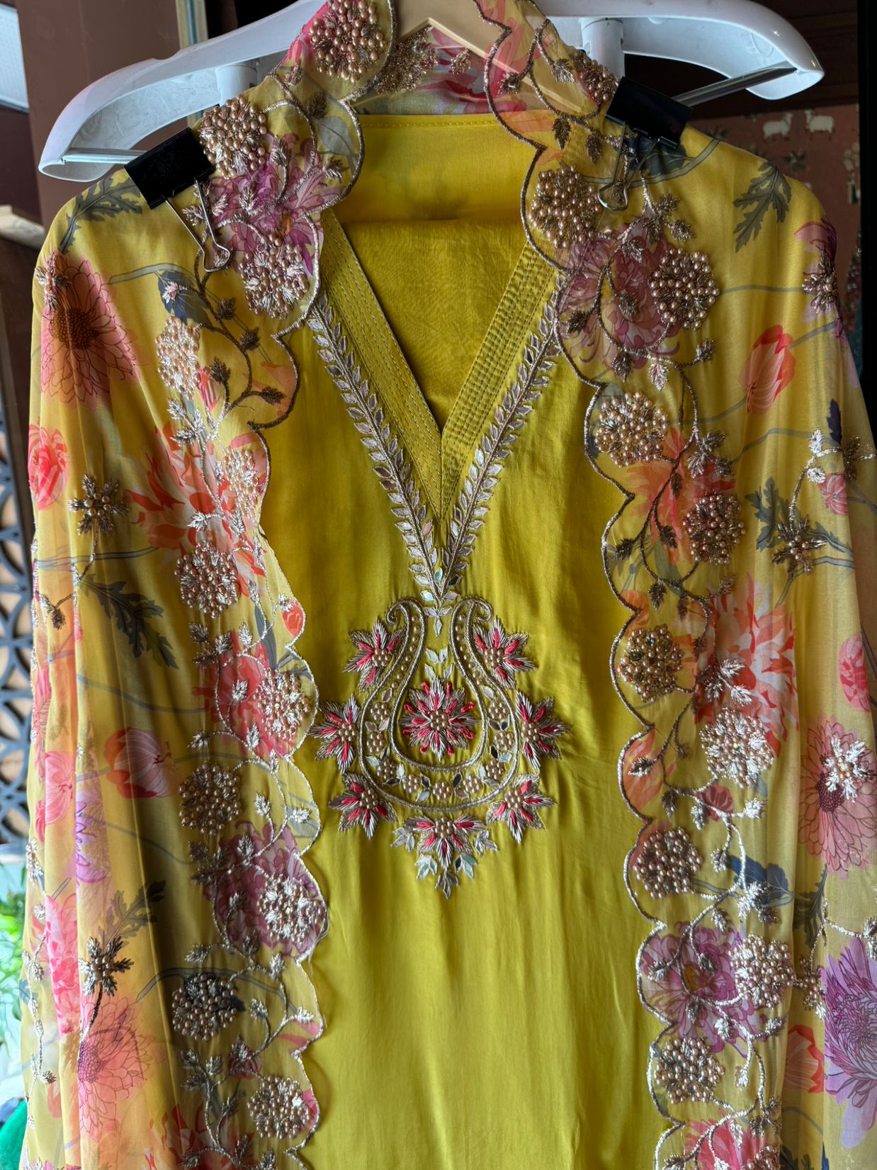 Pure crepe Shirt (Unstitched and full in size)