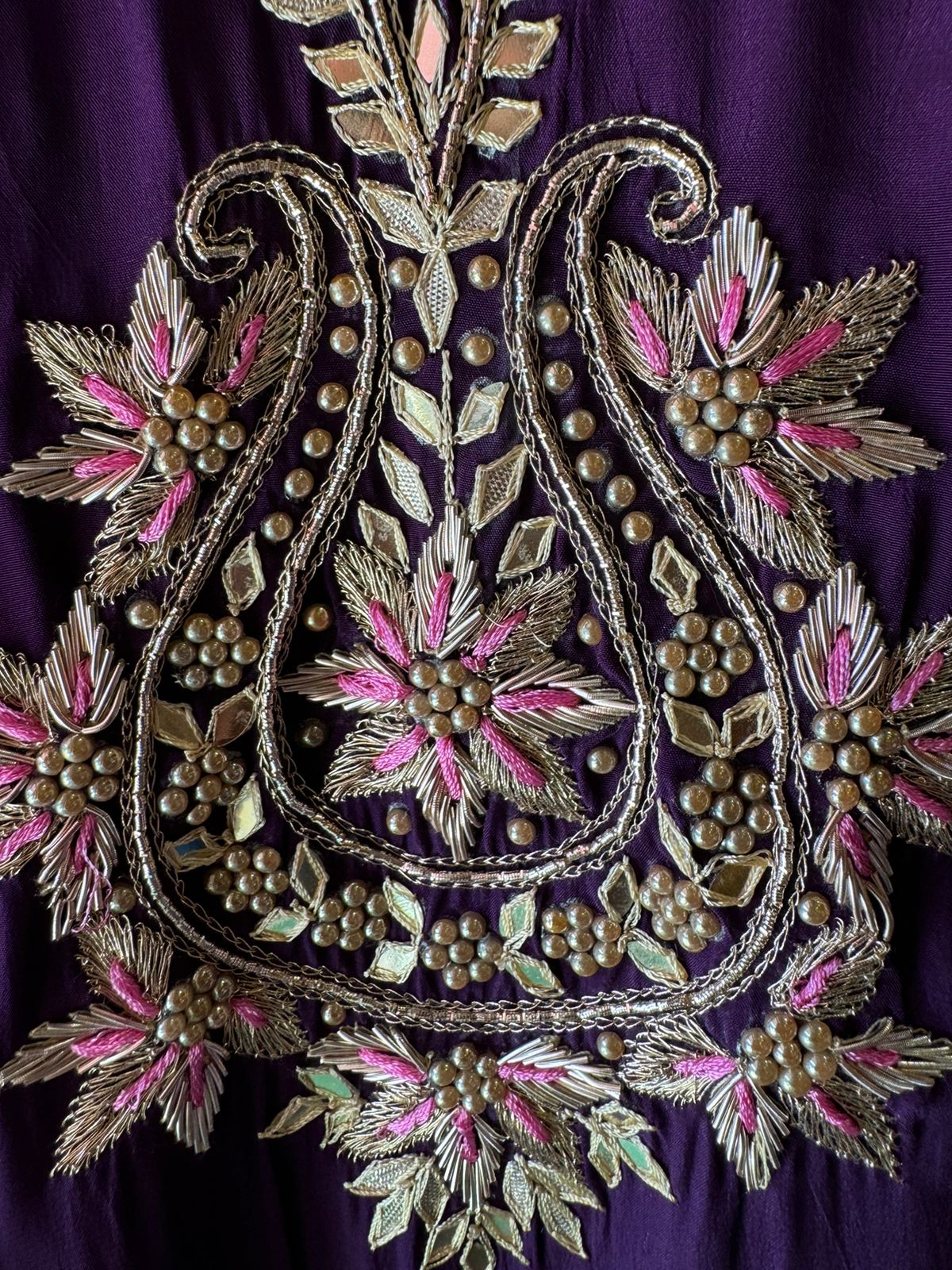 Pure crepe Shirt (Unstitched and full in size)