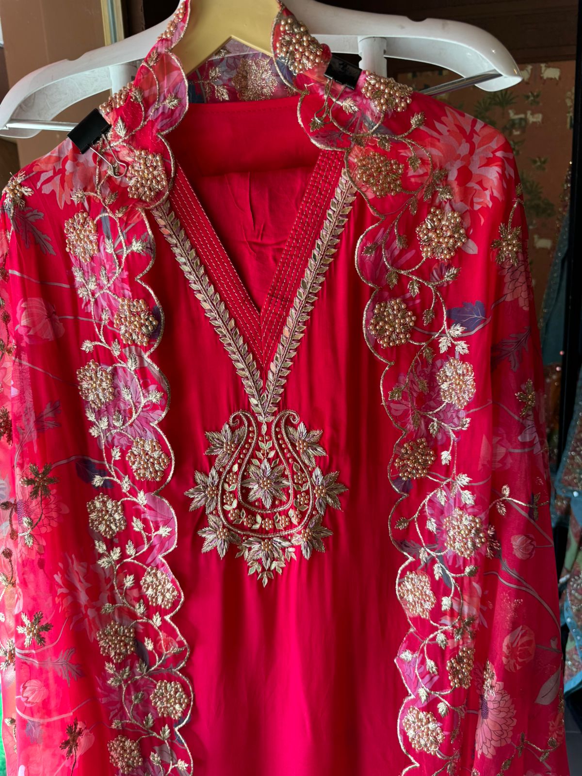 Pure crepe Shirt (Unstitched and full in size)