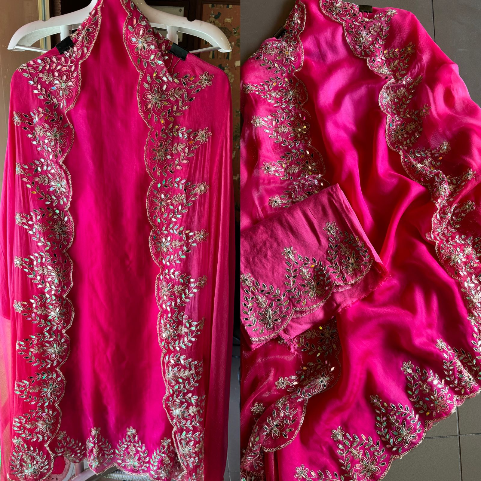 Ombre shaded Pure Organza shirt