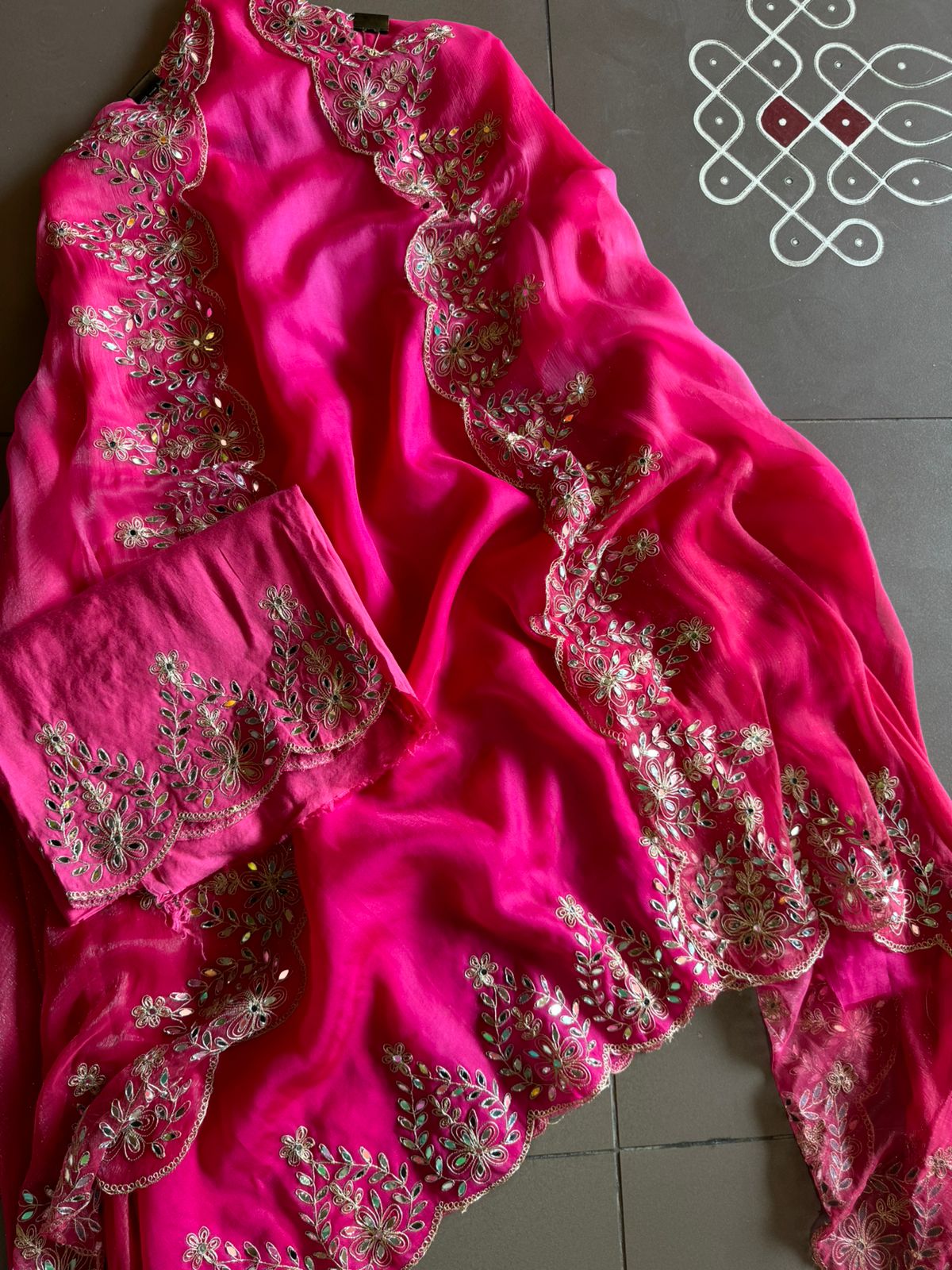 Ombre shaded Pure Organza shirt