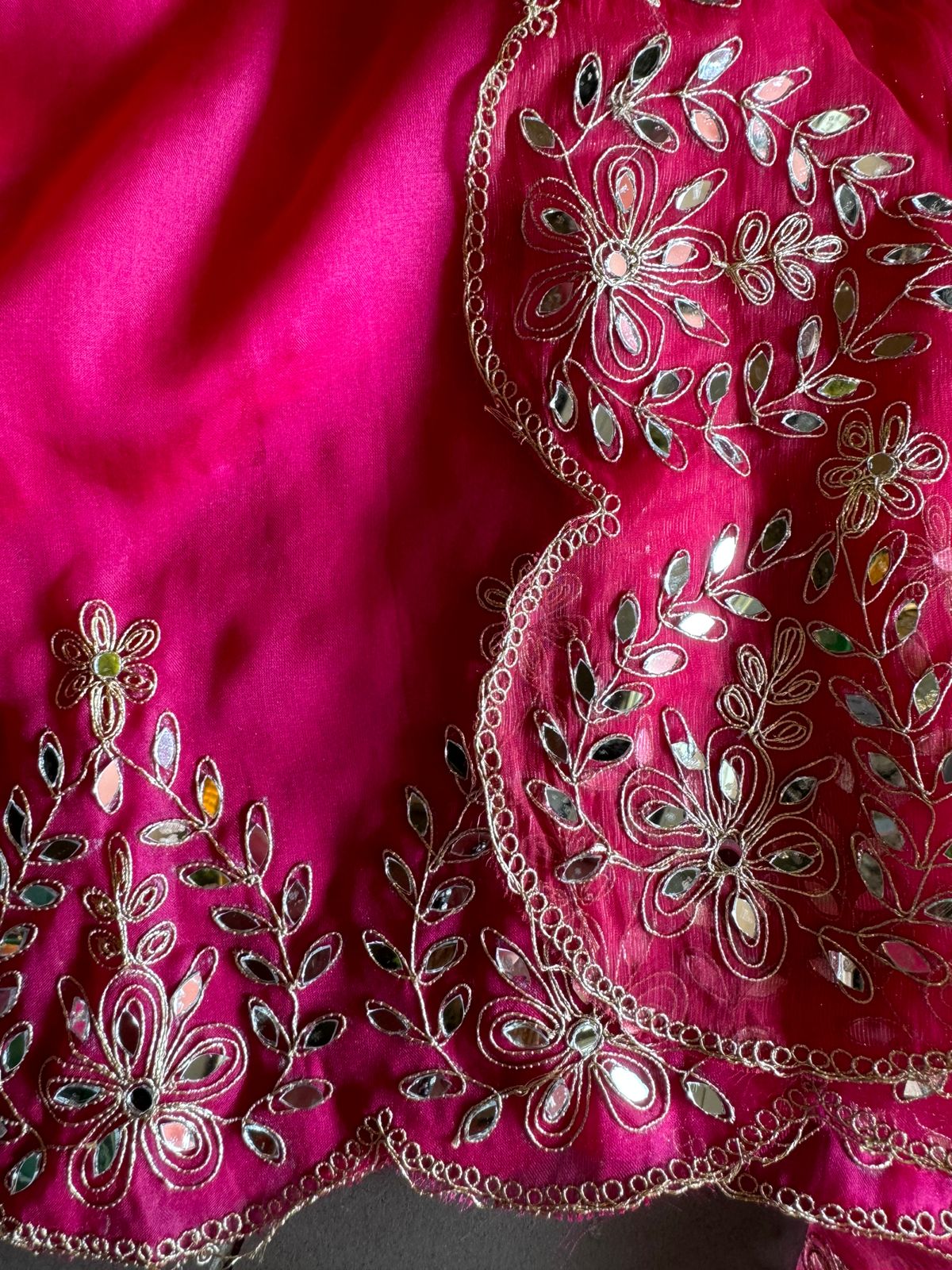 Ombre shaded Pure Organza shirt